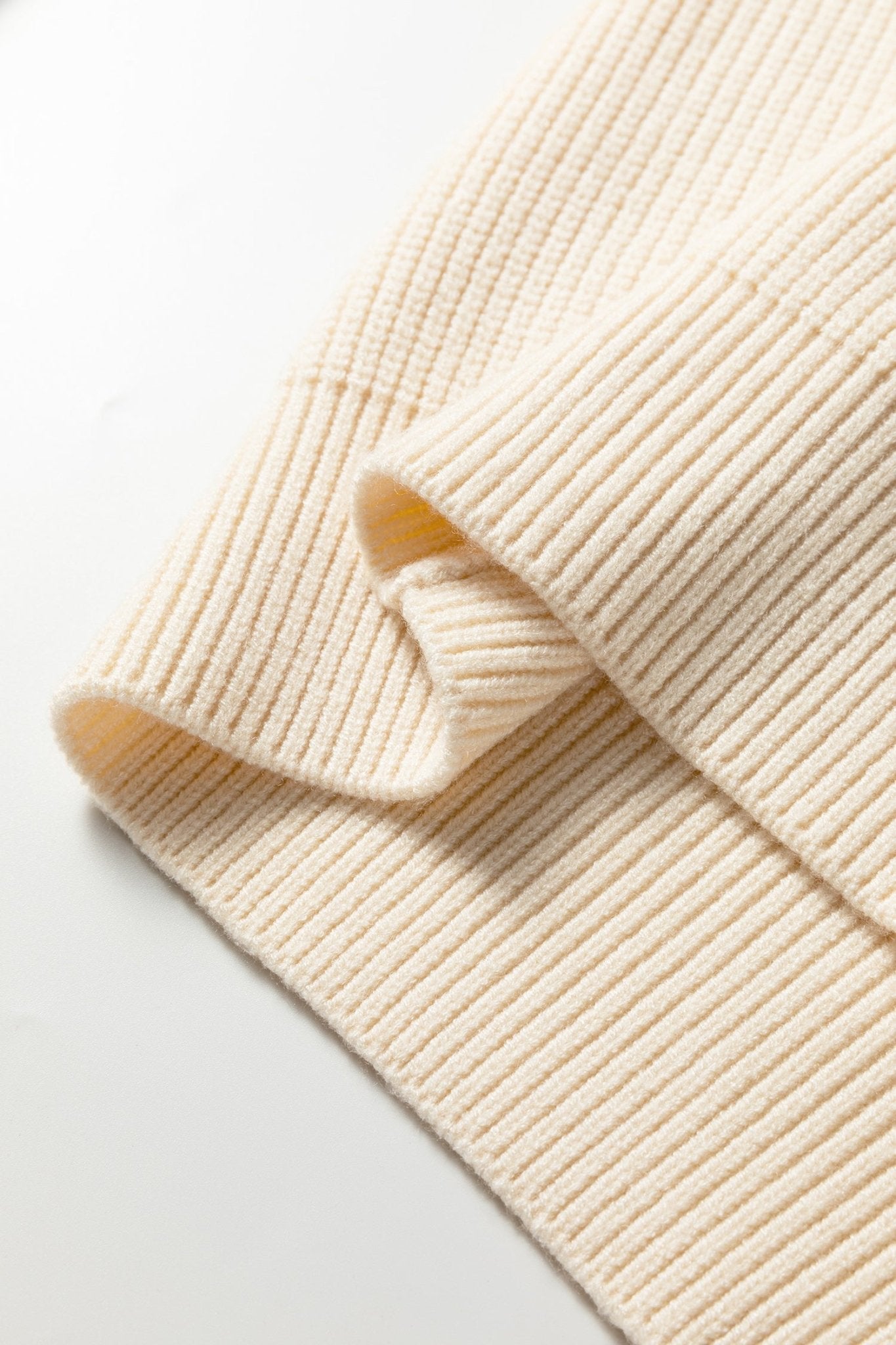 Jet Stream Ribbed Knit Ribbon Knot Backless Drop Shoulder Sweater - MAD RUFFI