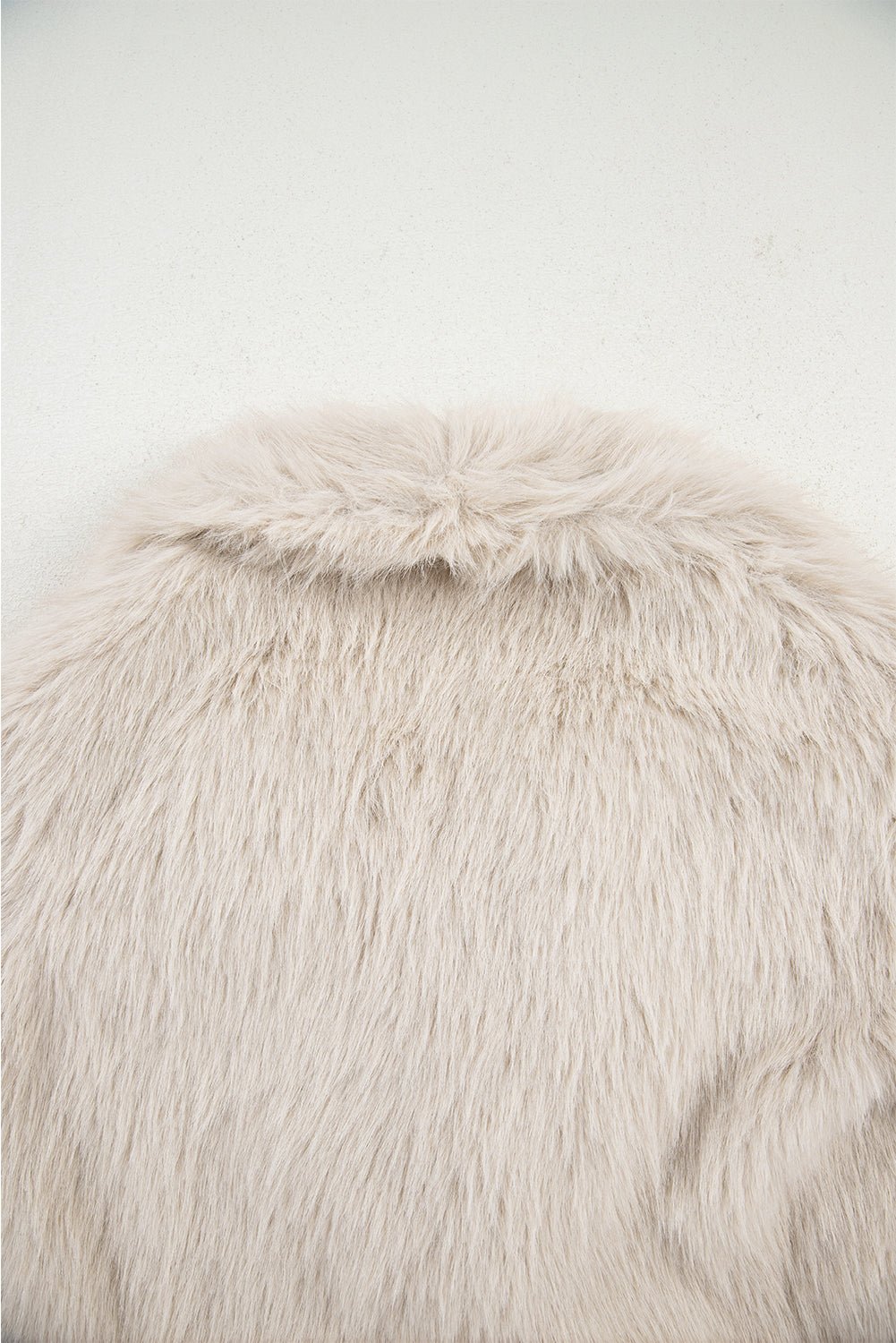 Jet Stream Solid Long Sleeve Thick Fuax Fur Coat - MAD RUFFI