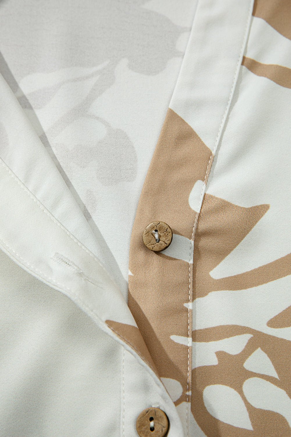 Khaki Abstract Print Ruffle Sleeve Tiered A - line Plus Size Long Dress - MAD RUFFI