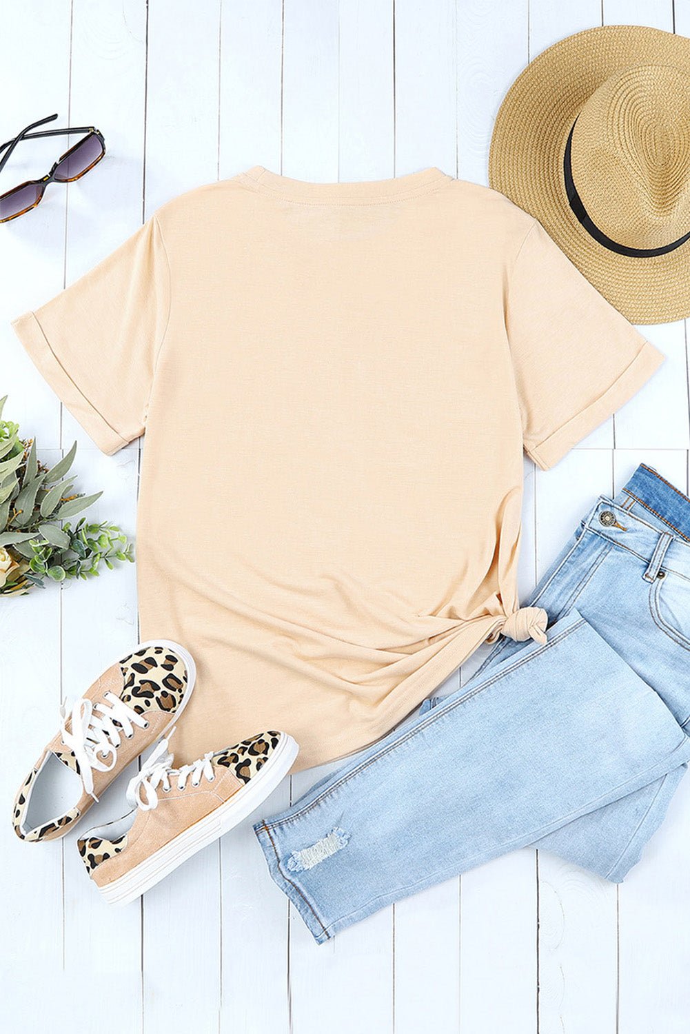 Khaki Game Day Football Season Casual Graphic T Shirt - MAD RUFFI