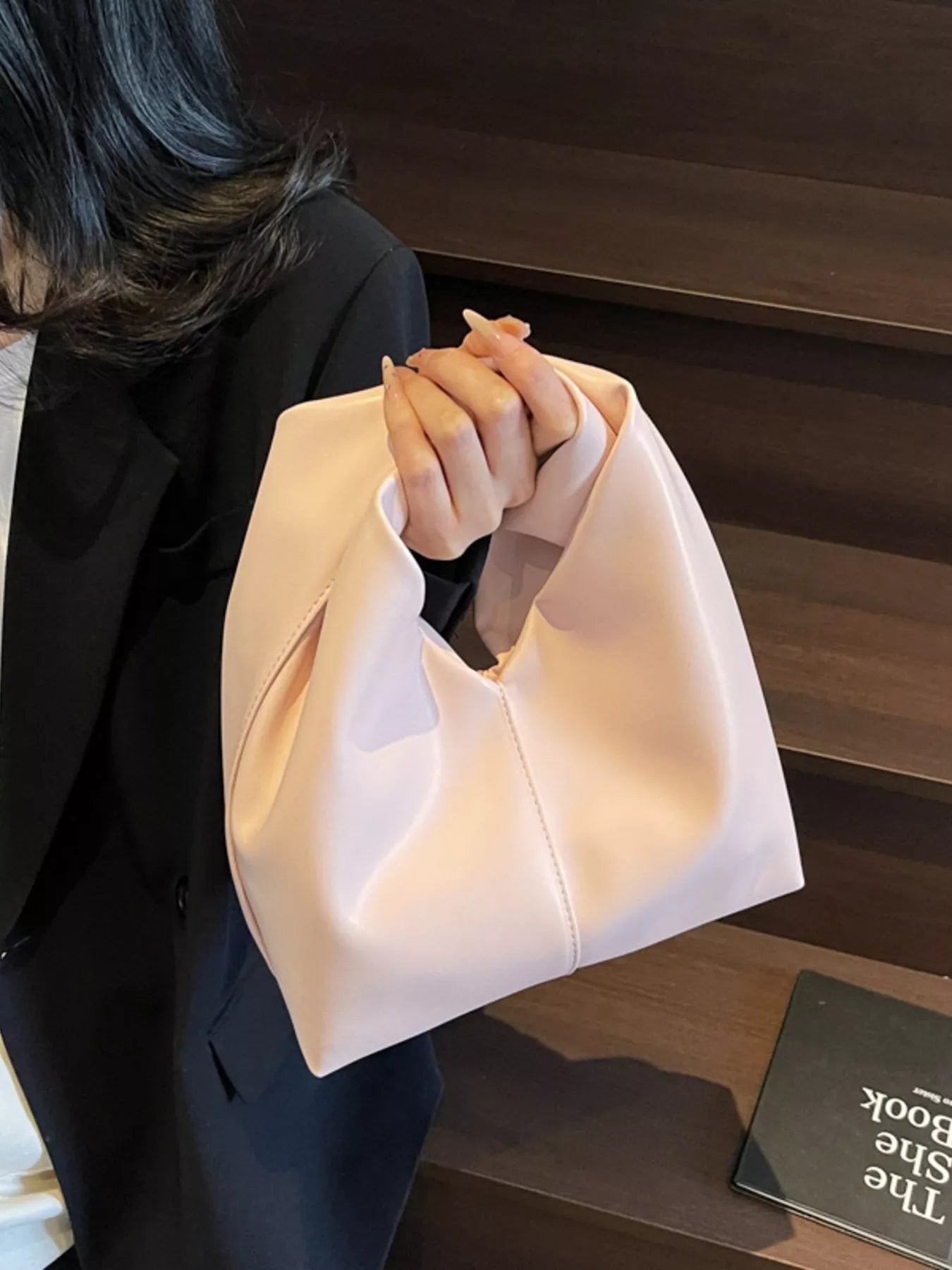 Knot Handle Leather Handbag - MAD RUFFI