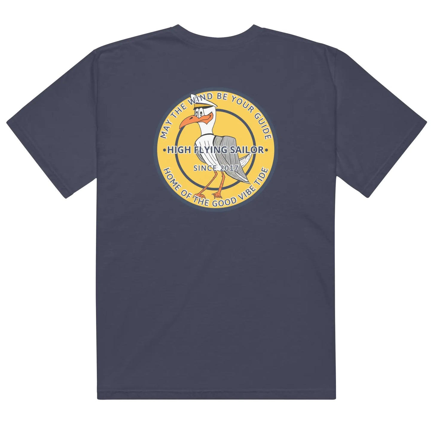 Camiseta de peso pesado de High Flying Sailor para hombres