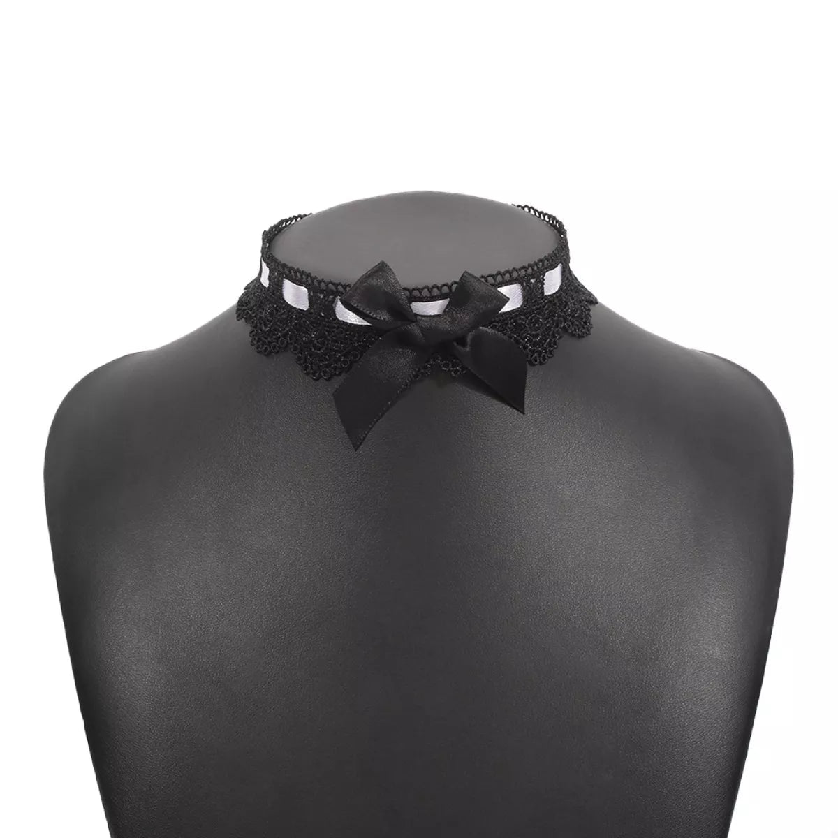 Lace Bow Choker Necklace - MAD RUFFI