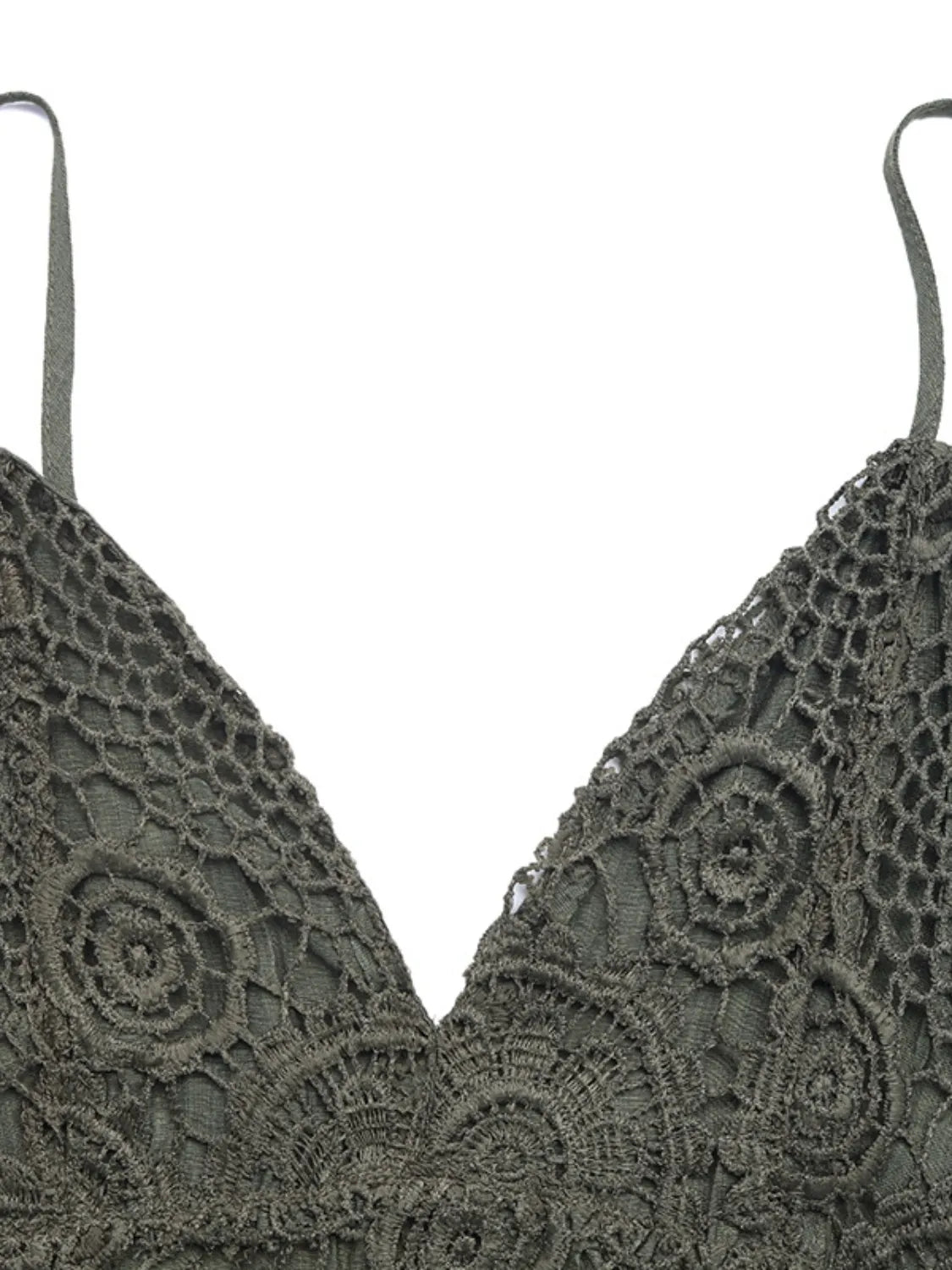 Lace Spaghetti Strap Romper - MAD RUFFI