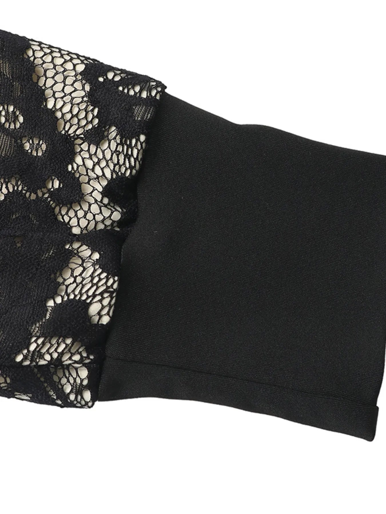 Lace V - Neck Long Sleeve Maxi Dress - MAD RUFFI