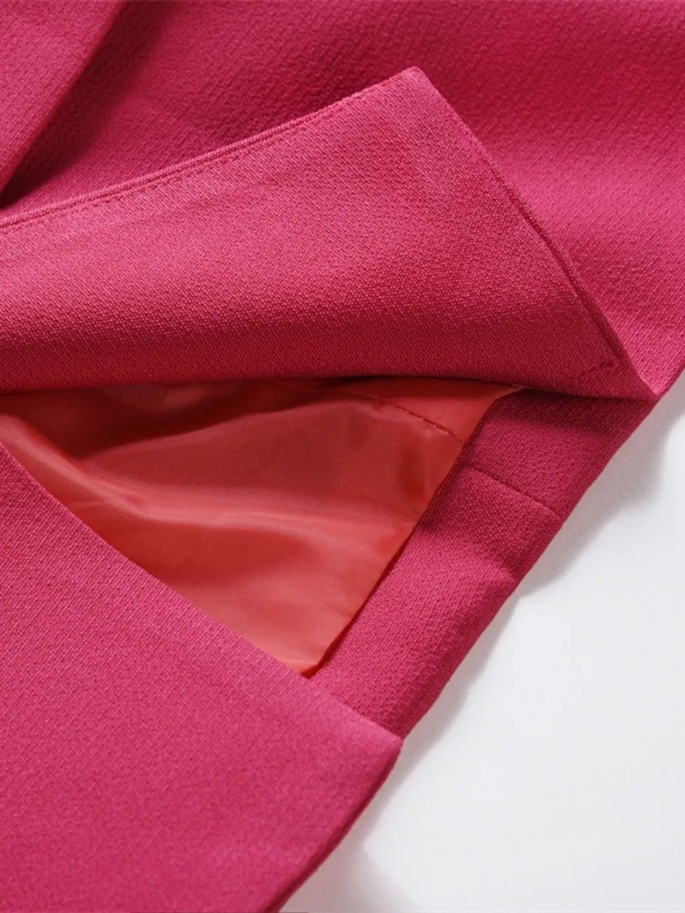 Lapel Collar Long Sleeve Blazer - MAD RUFFI