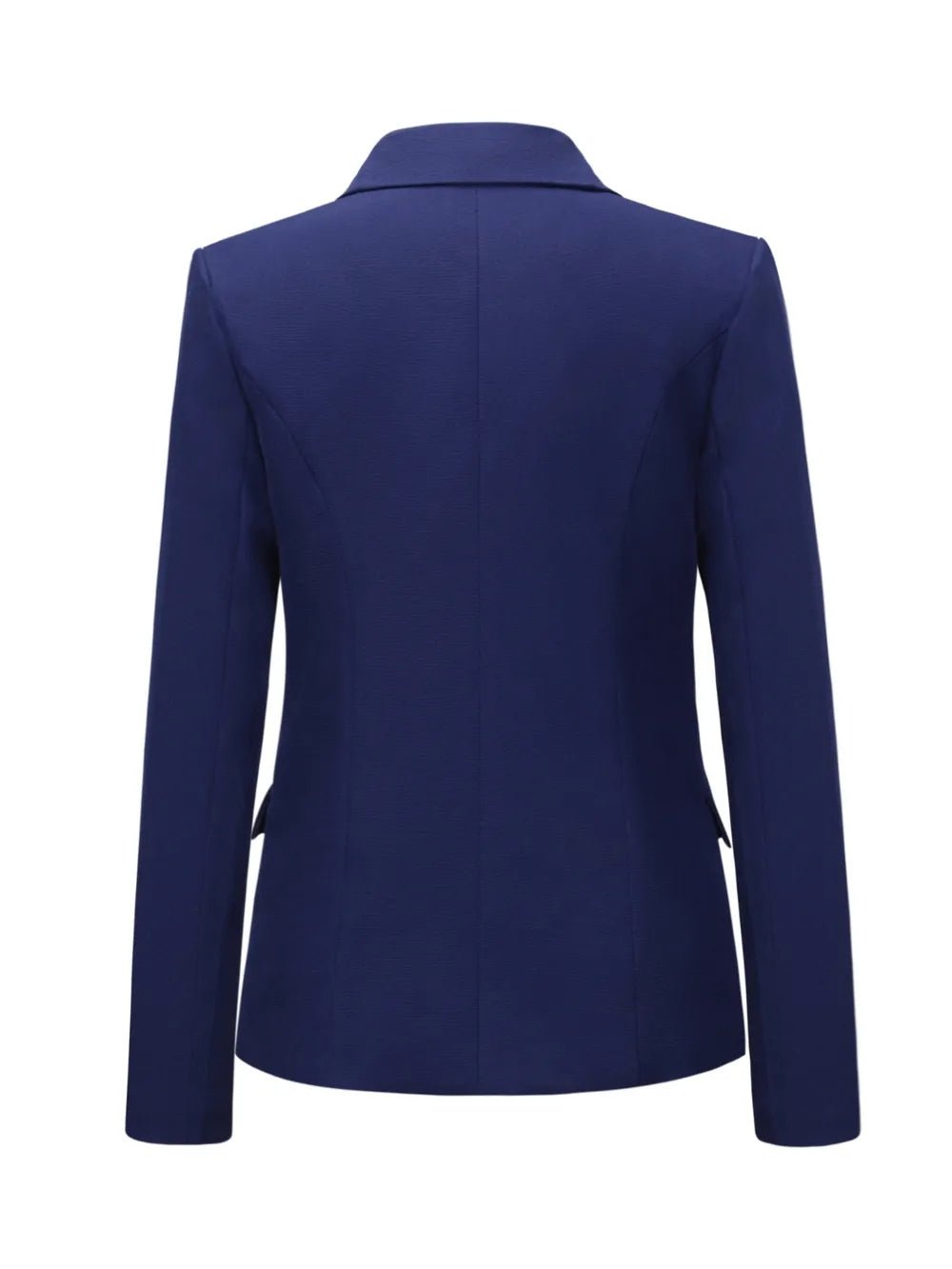 Lapel Collar Long Sleeve Blazer - MAD RUFFI