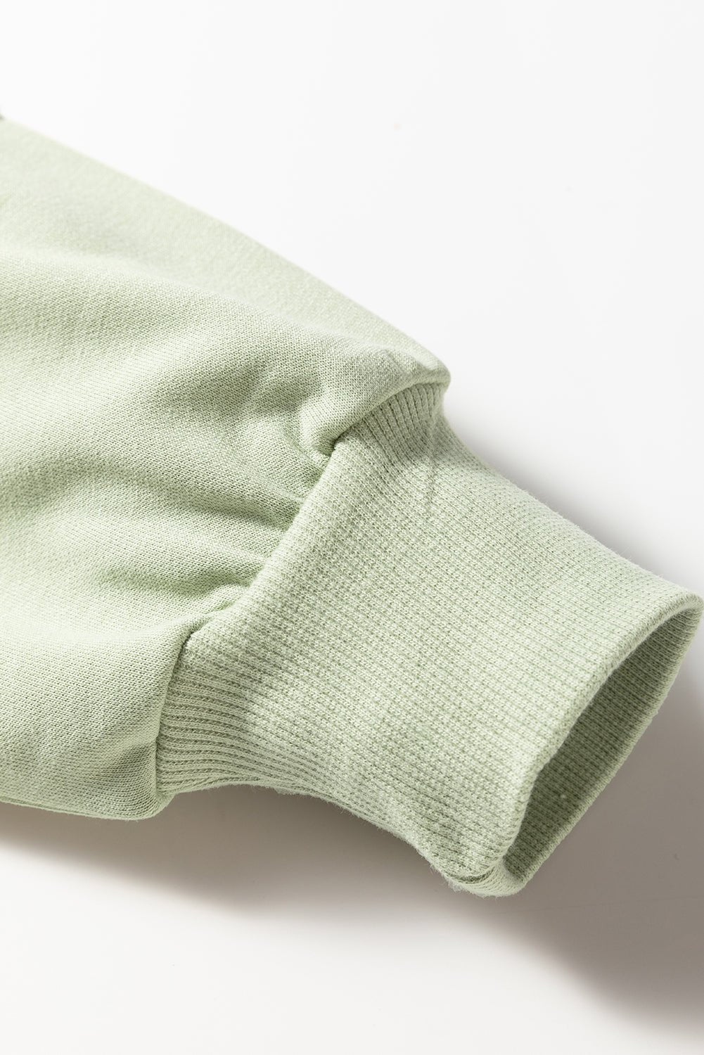 Laurel Green Floral Plaid Mixed Sleeve Raw Edge Relaxed French Terry Top - MAD RUFFI