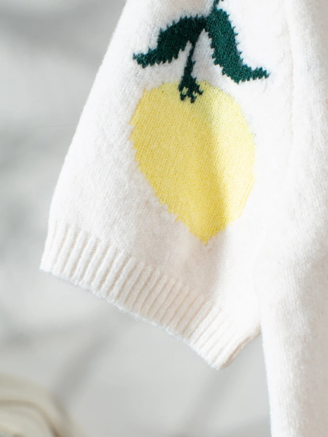 Lemon Button - Up Long Sleeve Cardigan - MAD RUFFI