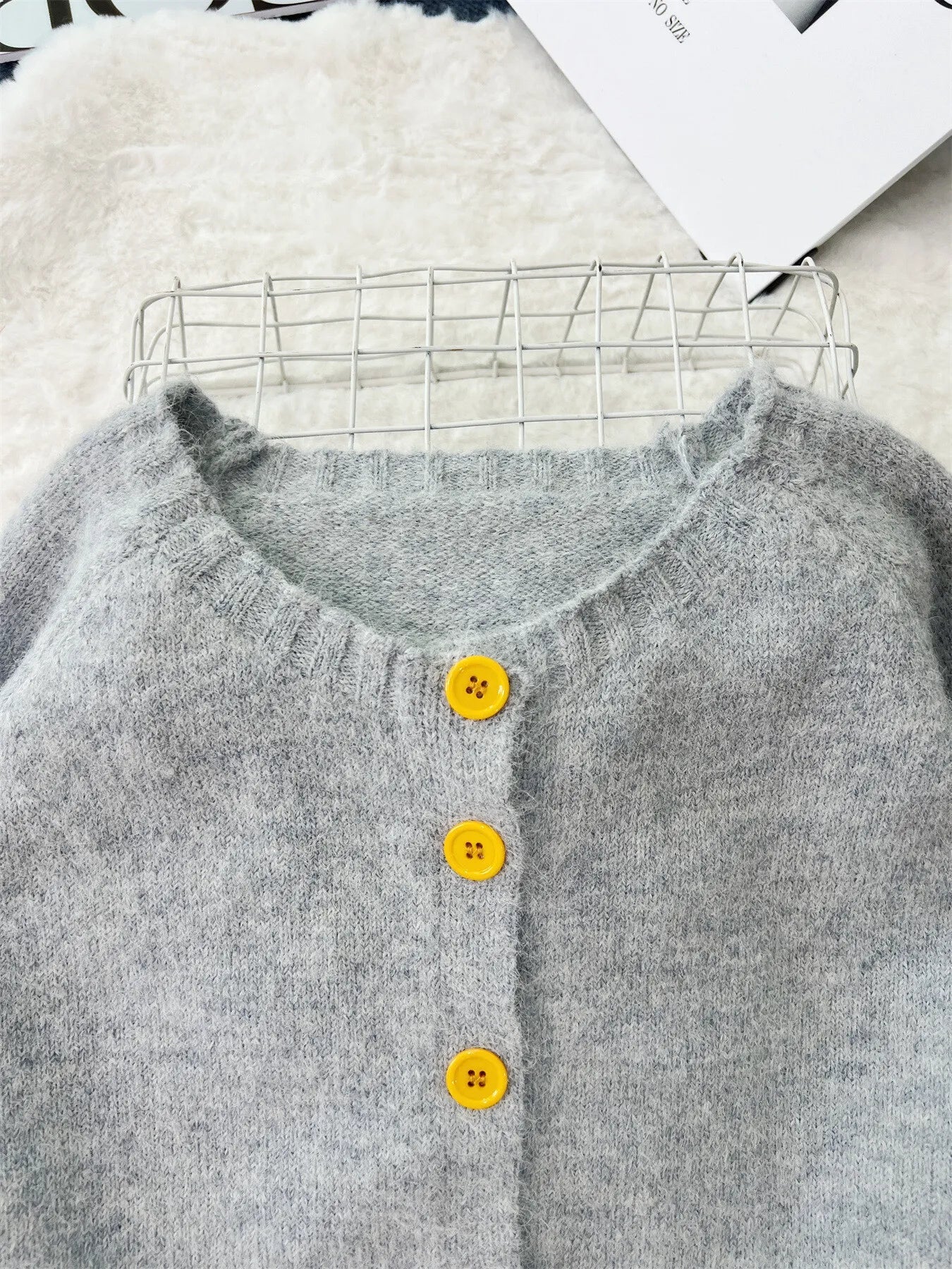 Lemon Pattern Button - Up Cardigan - MAD RUFFI