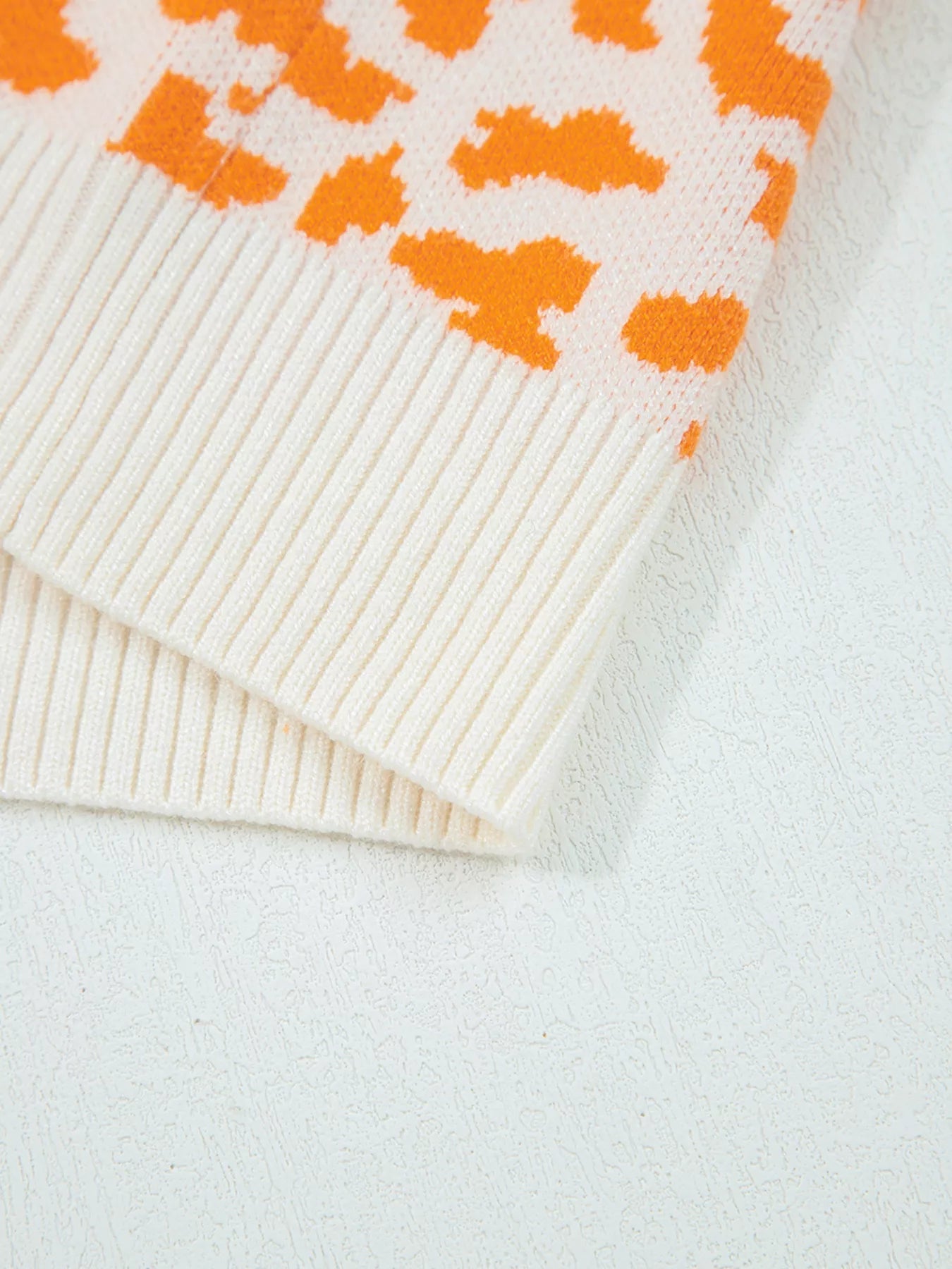 Leopard Drop Shoulder Chunky Knitted Cardigan - MAD RUFFI