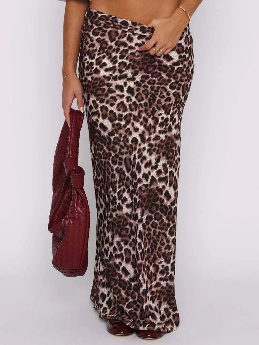 Leopard Maxi Skirt - MAD RUFFI