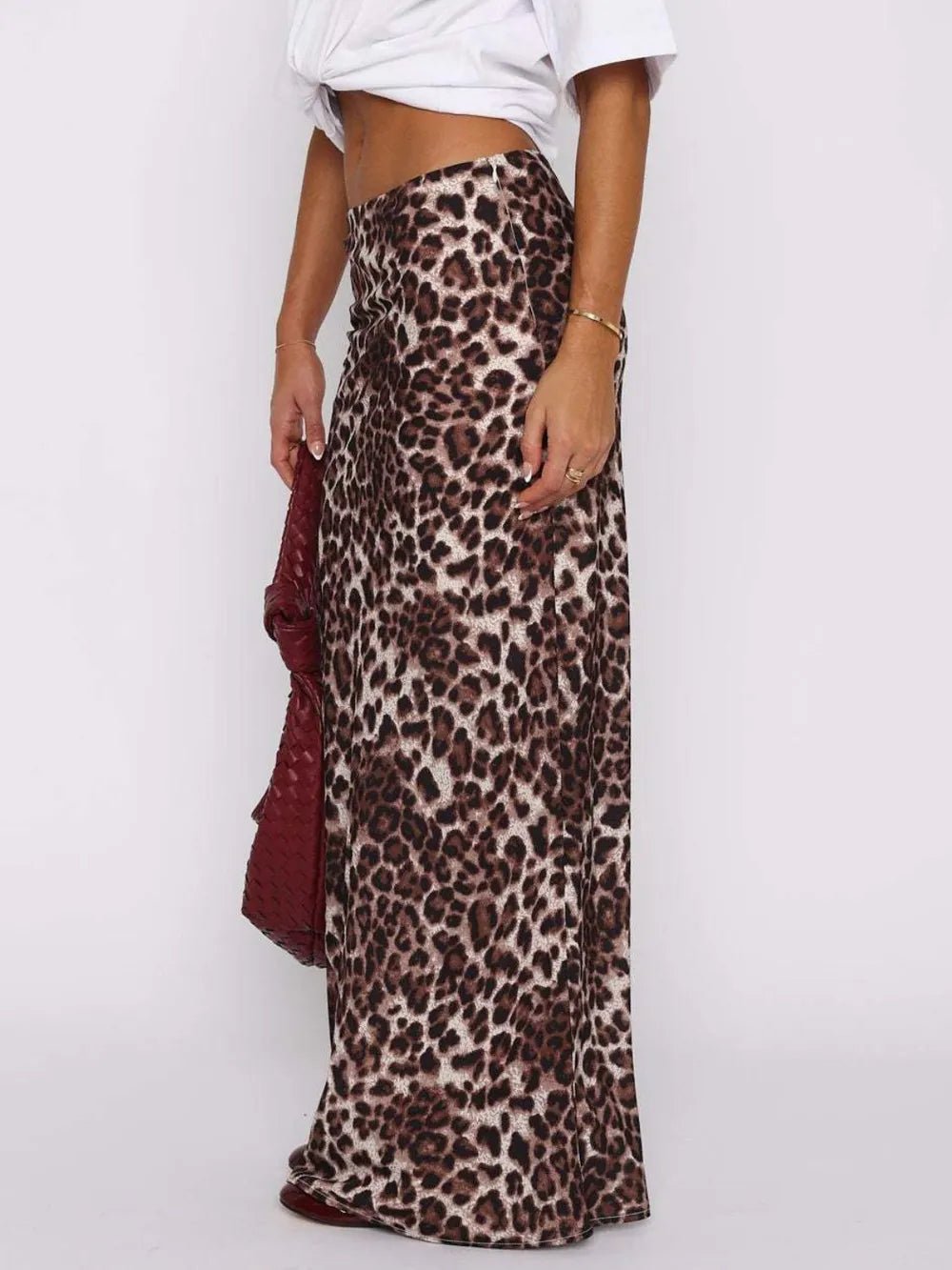 Leopard Maxi Skirt - MAD RUFFI