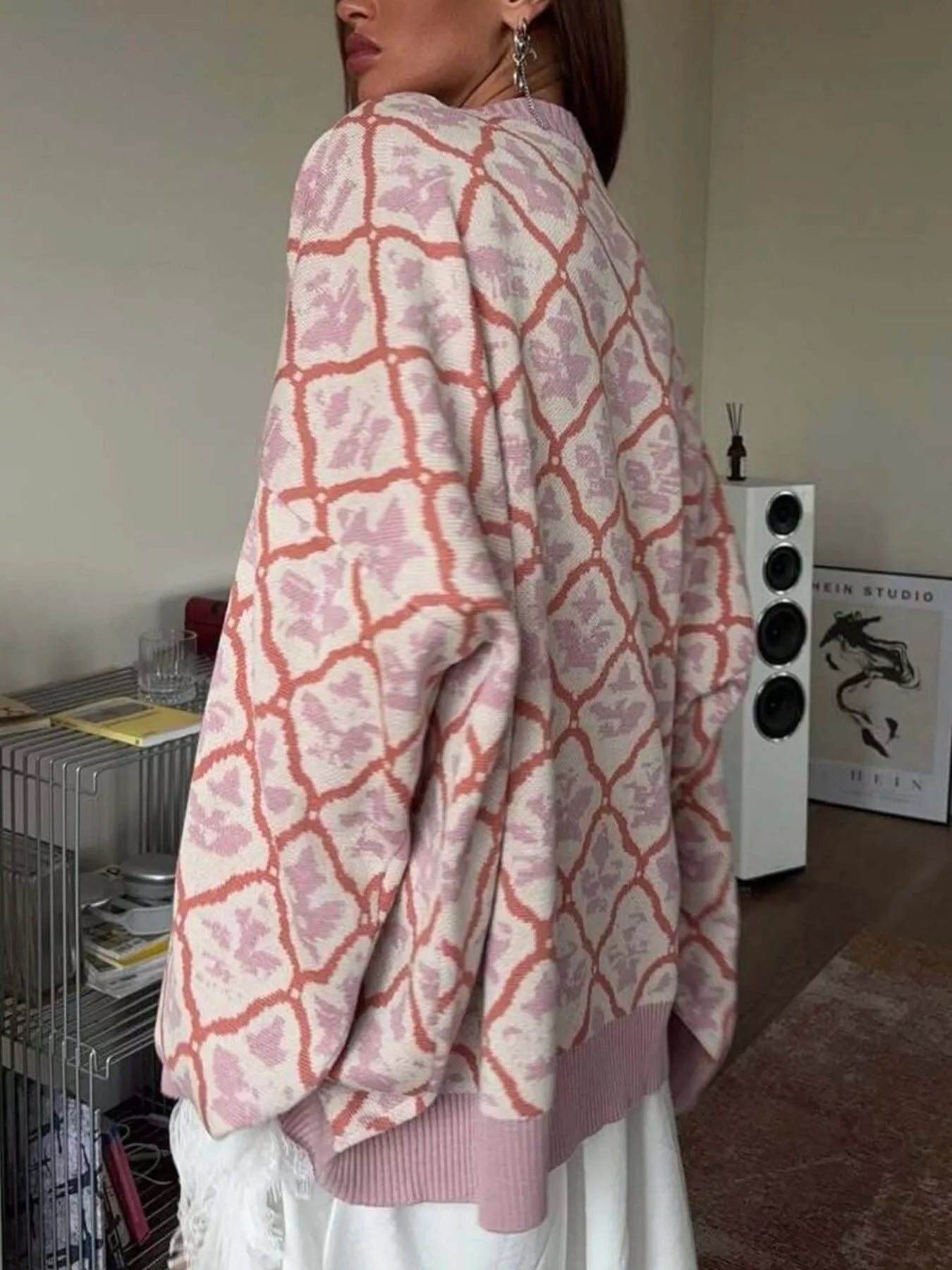 Letter Round Neck Long Sleeve Sweater - MAD RUFFI