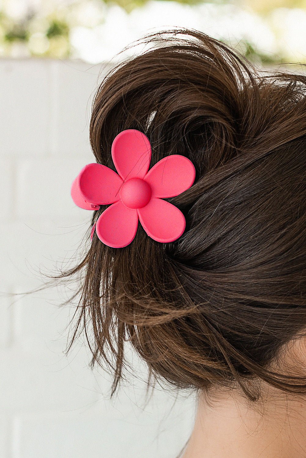 Light Blue Flower Hair Claw Clip - MAD RUFFI