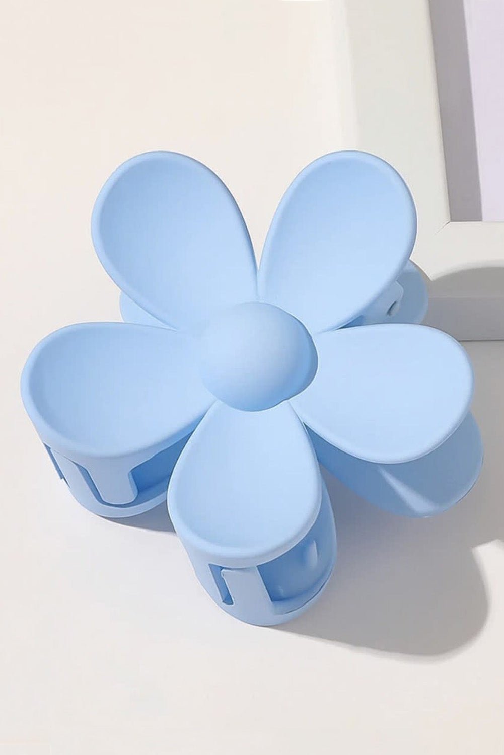 Light Blue Flower Hair Claw Clip - MAD RUFFI