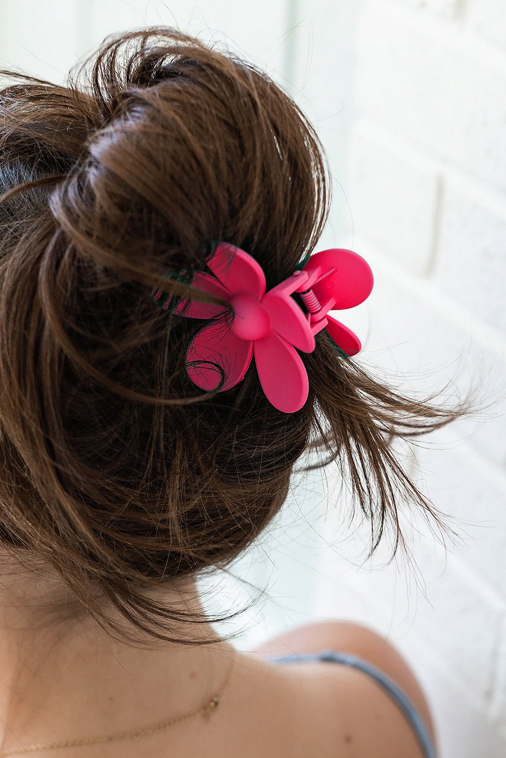 Light Blue Flower Hair Claw Clip - MAD RUFFI