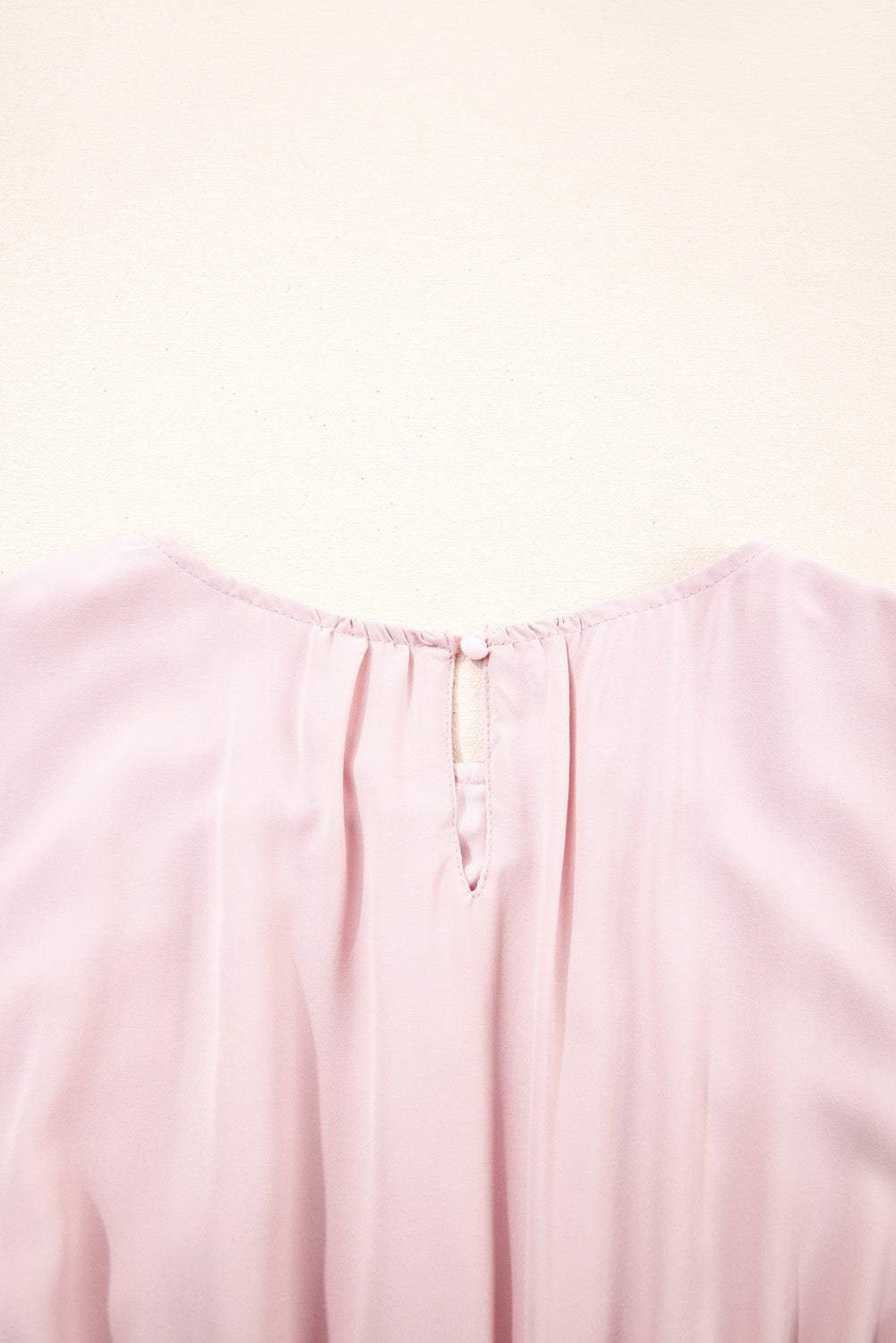 Light Blue Puff Sleeve High Waist Flowy Midi Dress - MAD RUFFI