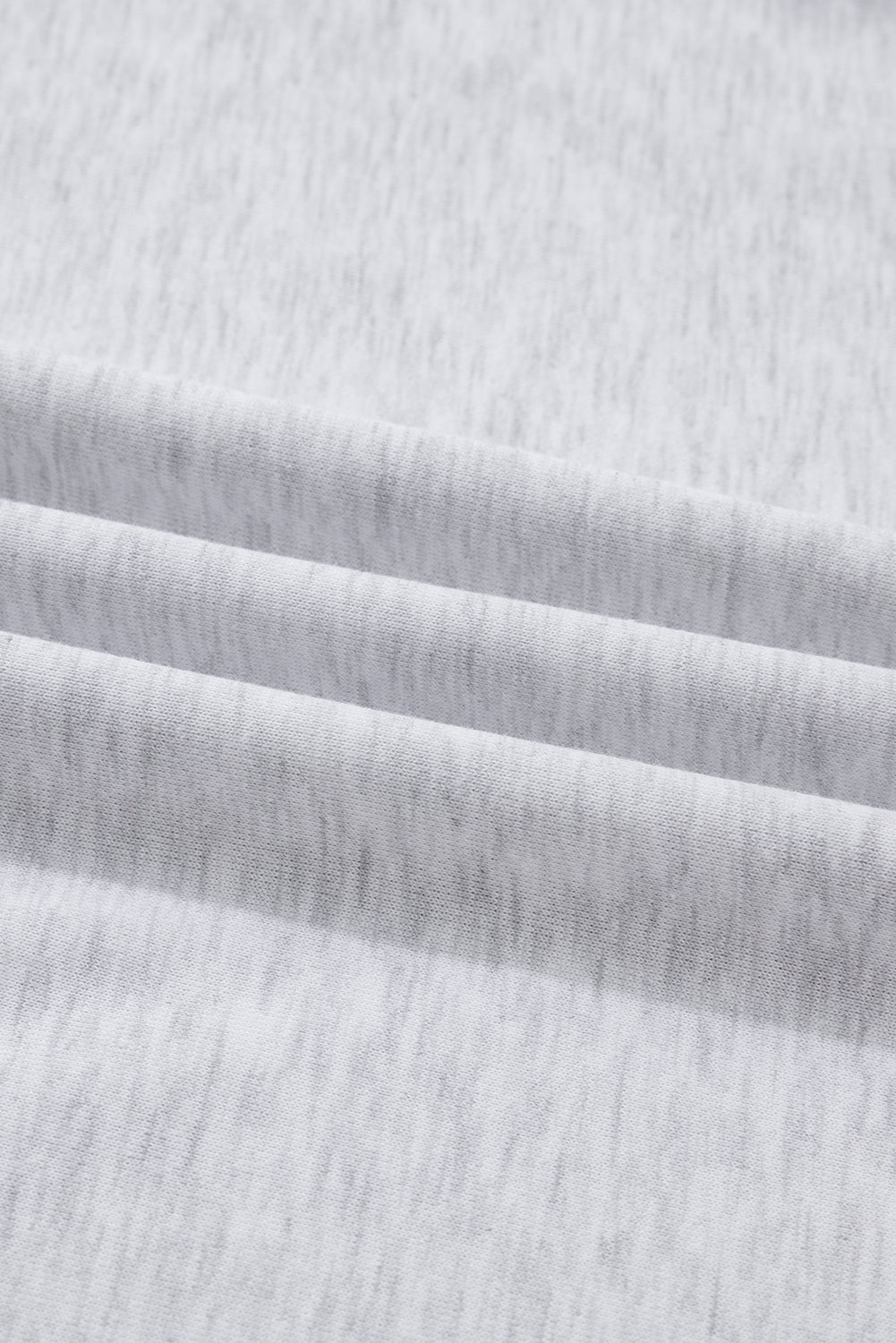 Light Grey Girly Bow Embroidered Pullover Loose Shorts Plus Size Outfit - MAD RUFFI