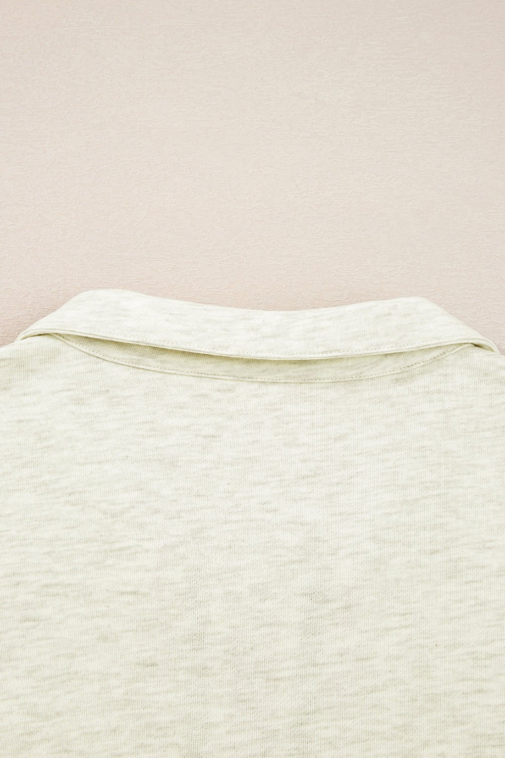 Light Grey Pop of Color Collared Patchwork Pullover Sweatshirt - MAD RUFFI