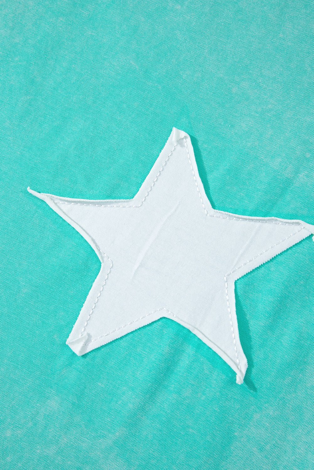 Light Pink Mineral Wash Star Patched Loose Pants Set - MAD RUFFI