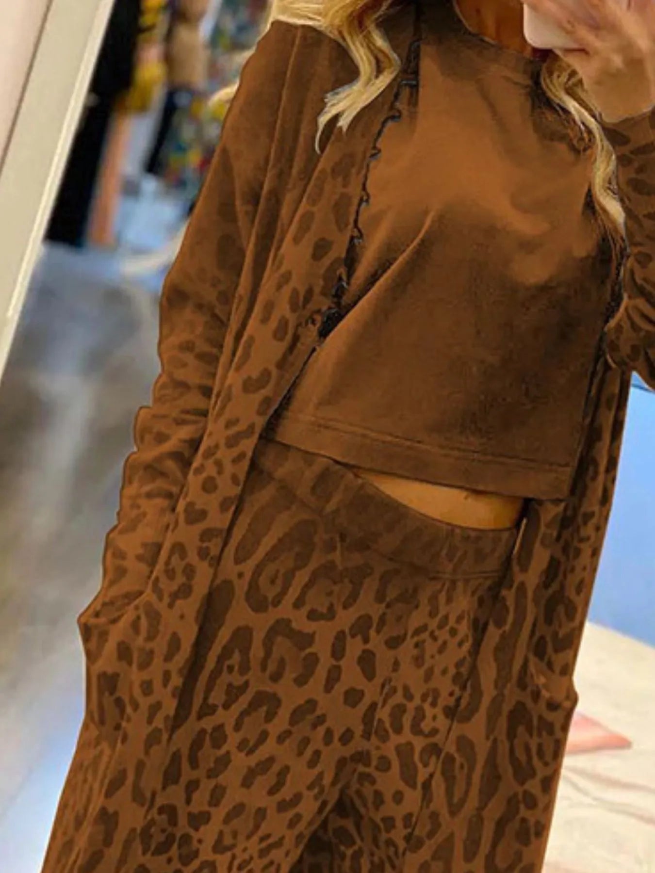 Long Sleeve Longline Outerwear and Pants Set - MAD RUFFI