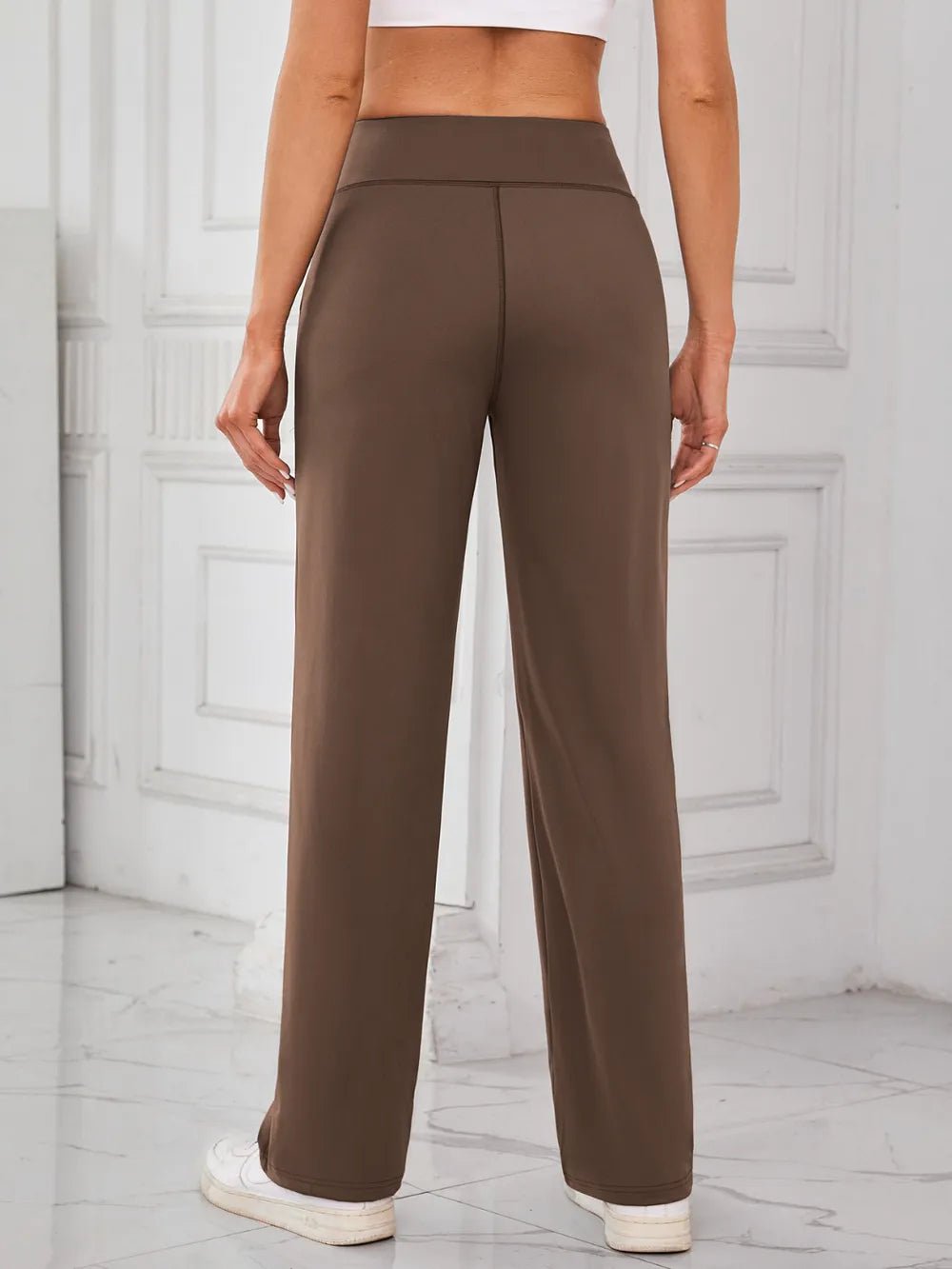 Lovelet High Waist Active Pants with Pockets - MAD RUFFI