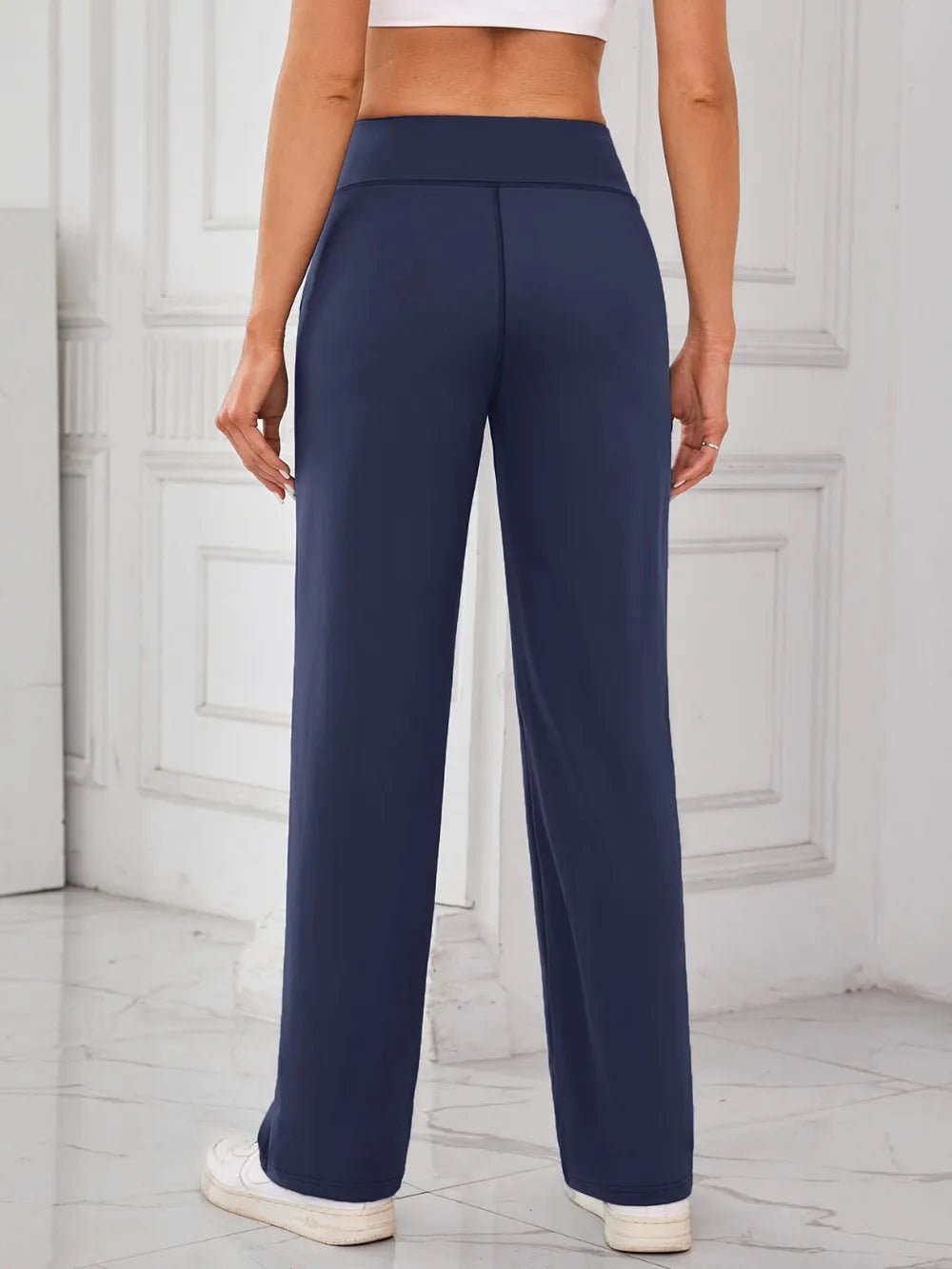 Lovelet High Waist Active Pants with Pockets - MAD RUFFI