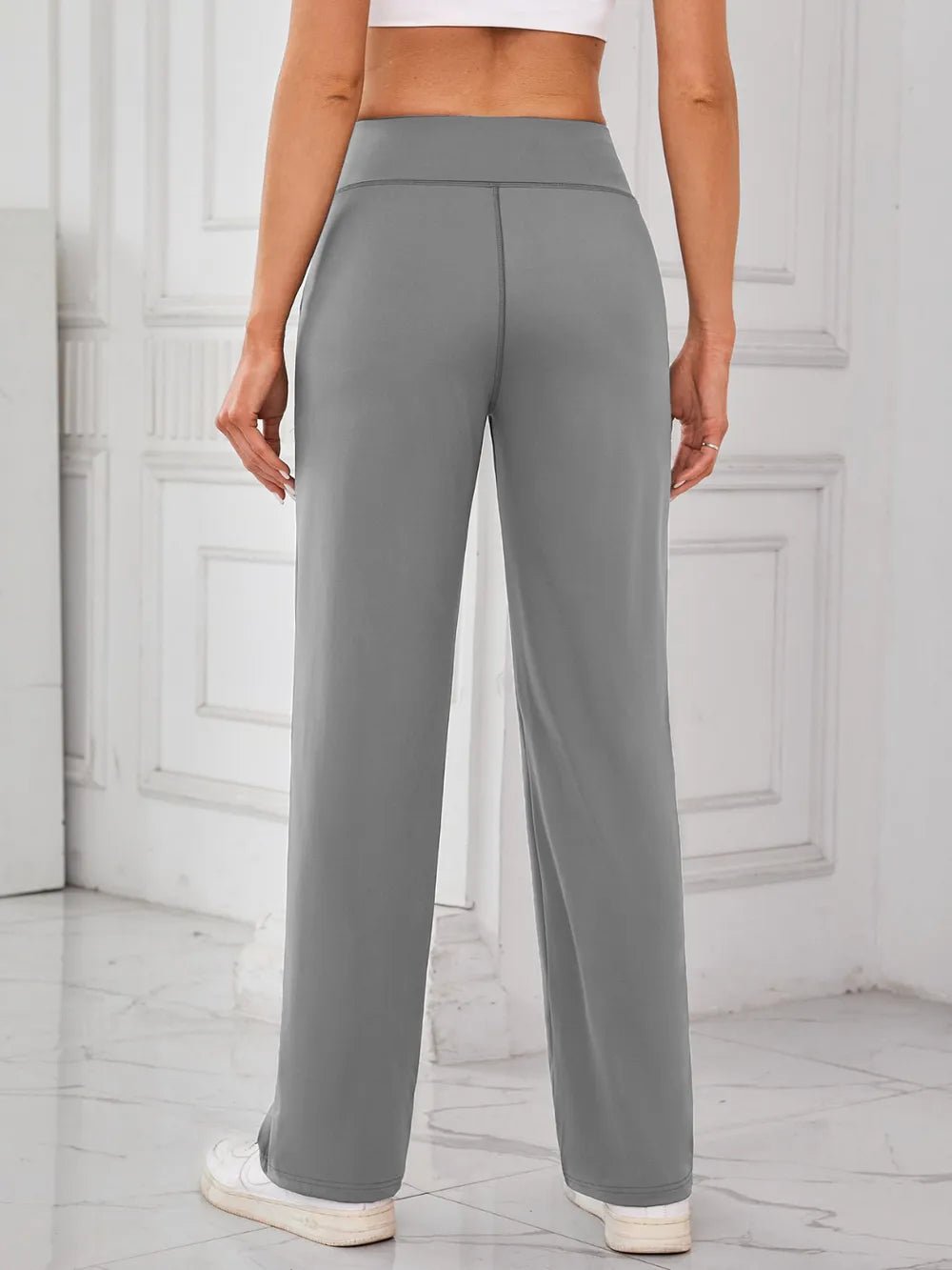 Lovelet High Waist Active Pants with Pockets - MAD RUFFI