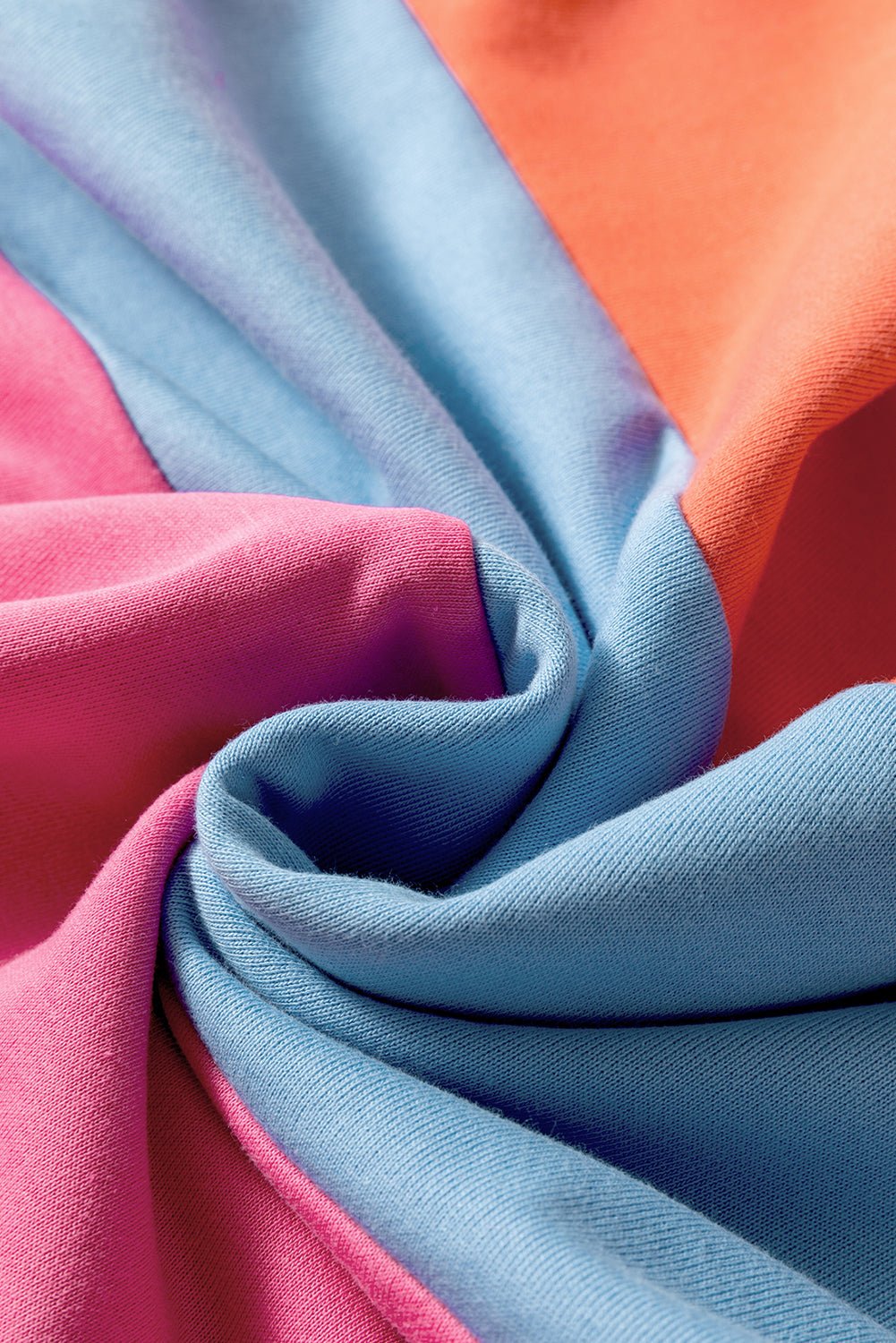 Meadow Mauve Colorblock Drop Shoulder Sweatshirt - MAD RUFFI