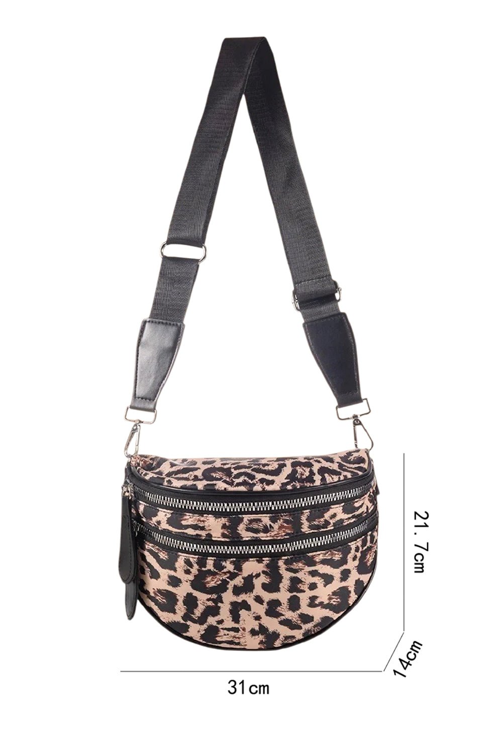 Medium Grey Abstract Camo Print Gold Chain Crossbody Bag - MAD RUFFI