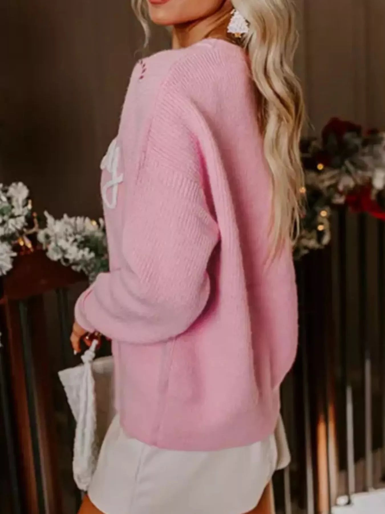 Merry Candy Cane Christmas Crew Neck Sweater - MAD RUFFI