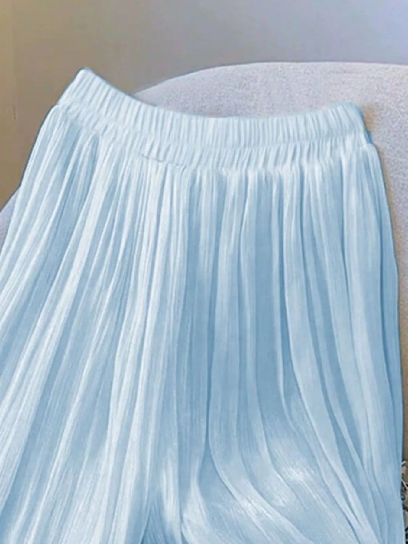 Mesh Wide Leg Pants - MAD RUFFI