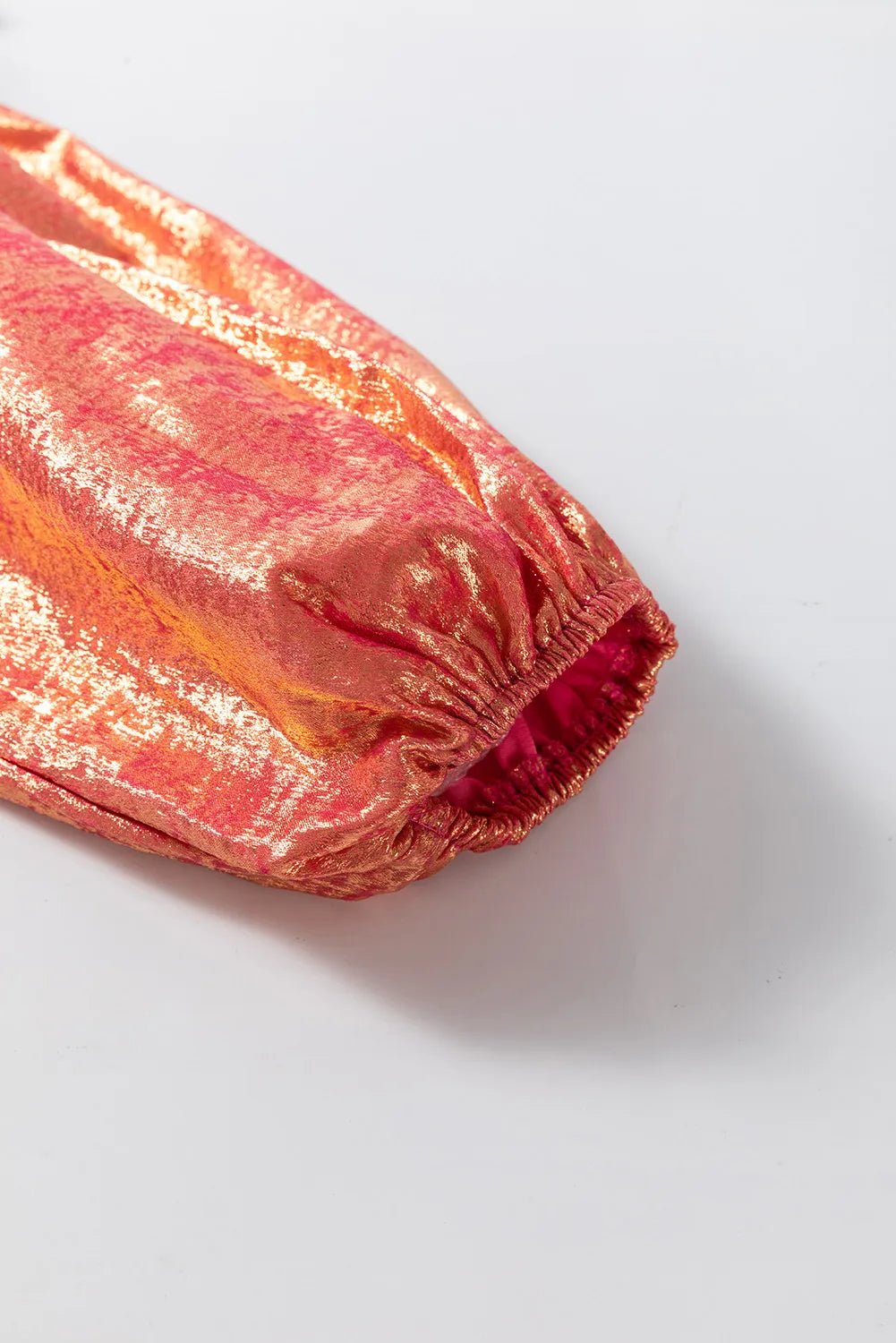 Metallic Sheen Long Sleeve Mini Dress - MAD RUFFI