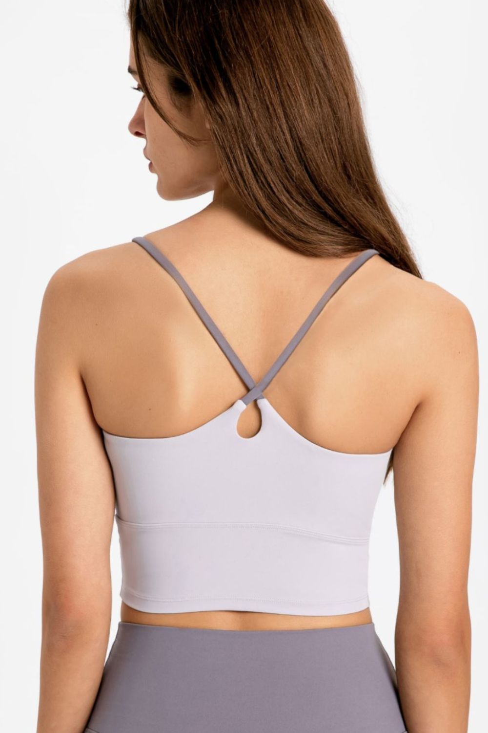 Millennia Crisscross Back Scoop Neck Sports Cami - MAD RUFFI