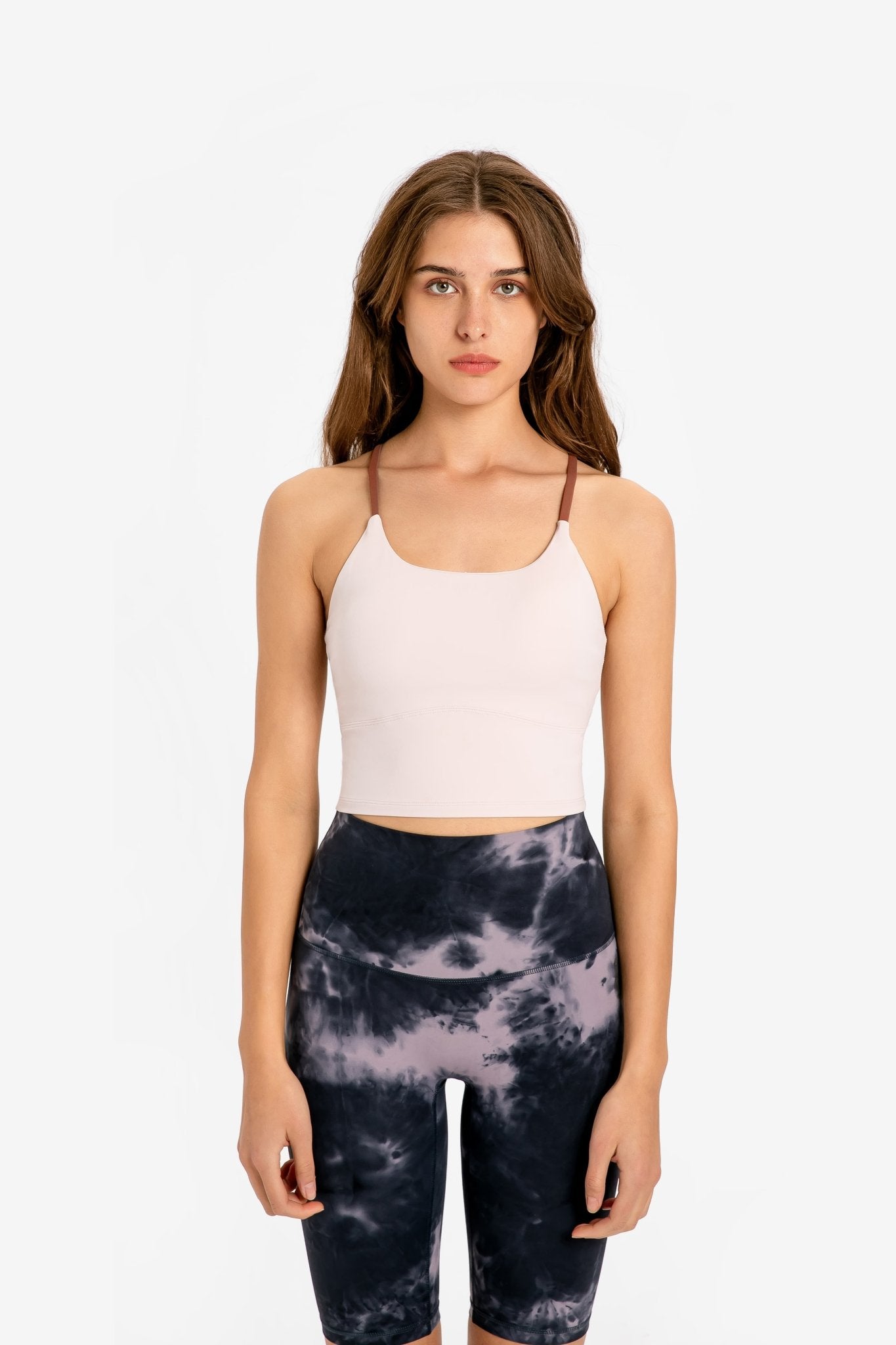 Millennia Crisscross Back Scoop Neck Sports Cami - MAD RUFFI