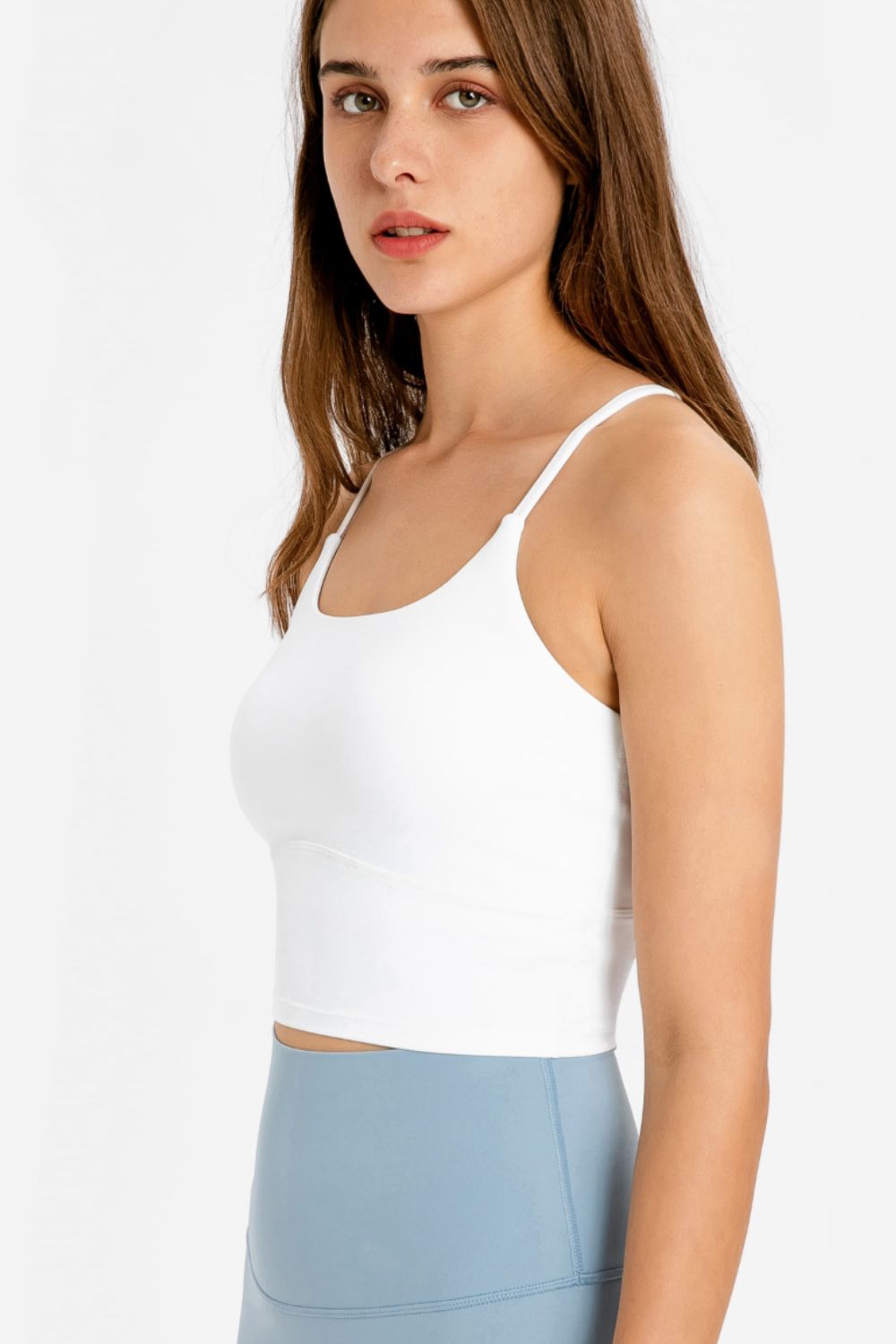 Millennia Crisscross Back Scoop Neck Sports Cami - MAD RUFFI