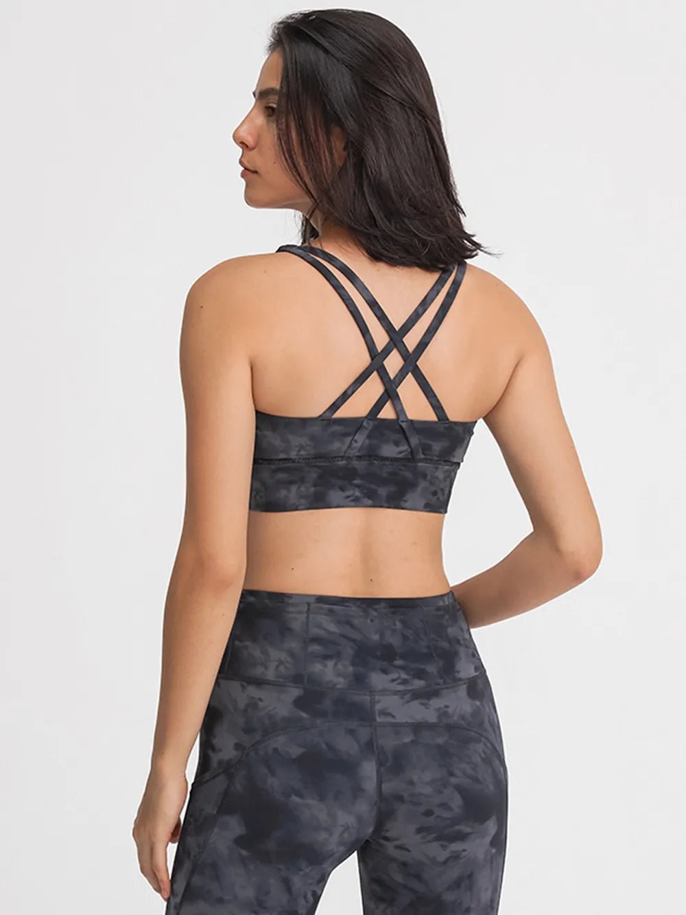 Millennia Crisscross Scoop Neck Active Tank - MAD RUFFI