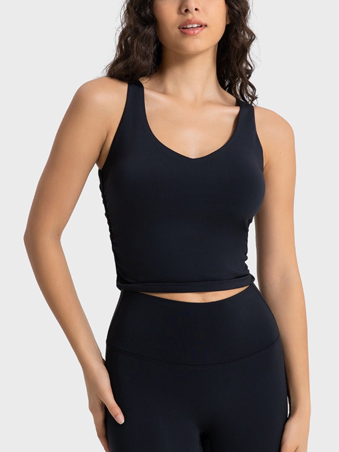 Millennia Cropped Sport Tank - MAD RUFFI