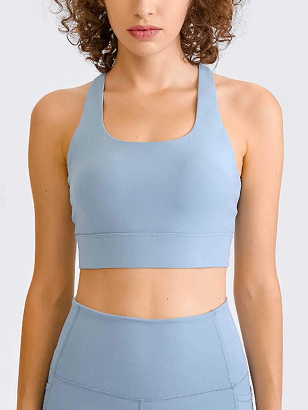 Millennia Double Take Square Neck Racerback Cropped Tank - MAD RUFFI