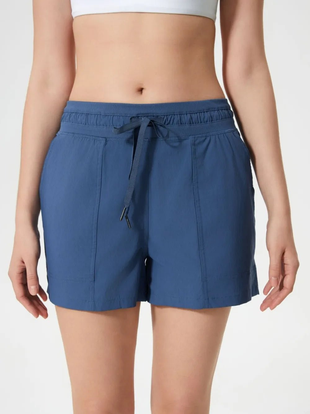 Millennia Drawstring Active Shorts with Pockets - MAD RUFFI