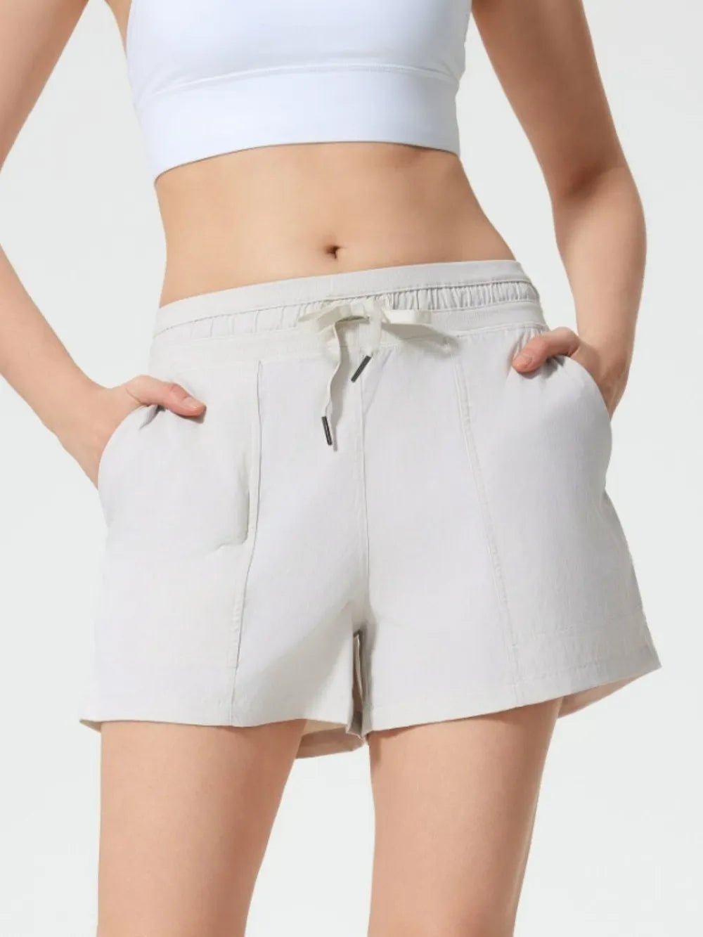 Millennia Drawstring Active Shorts with Pockets - MAD RUFFI