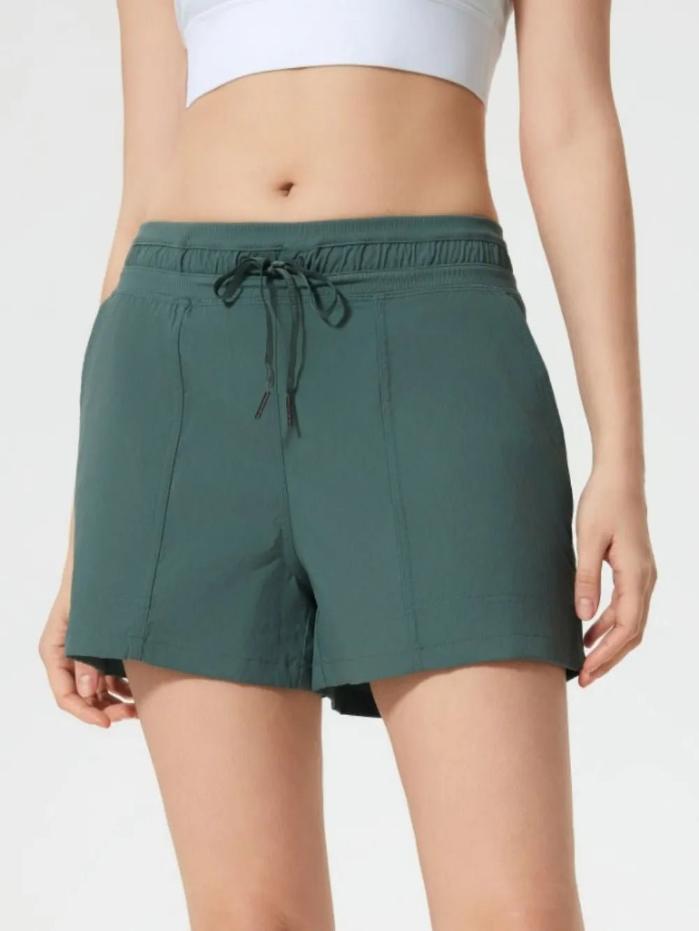 Millennia Drawstring Active Shorts with Pockets - MAD RUFFI