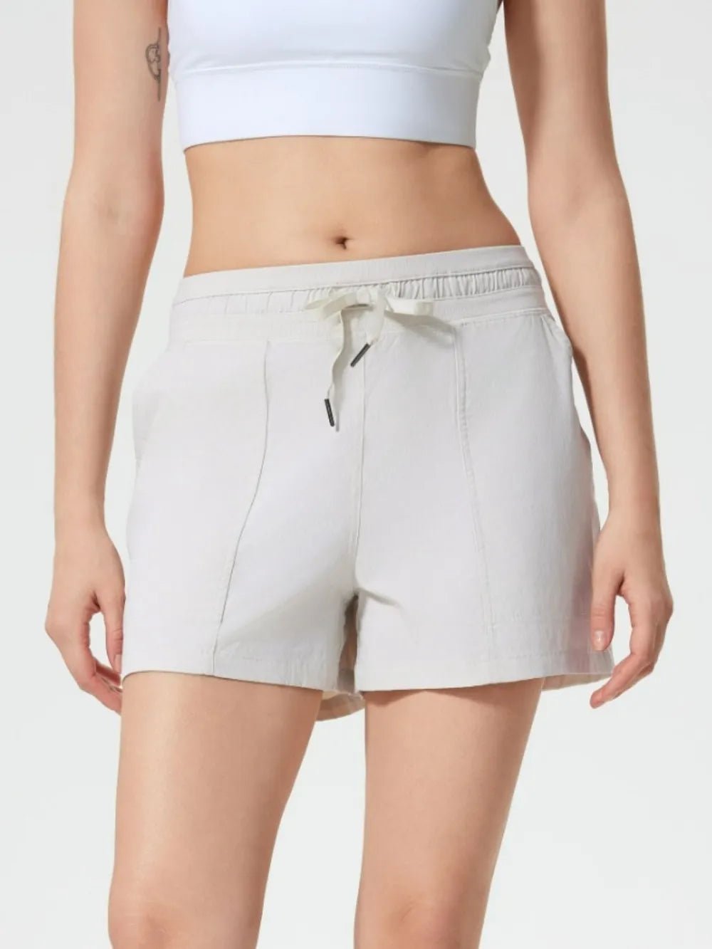 Millennia Drawstring Active Shorts with Pockets - MAD RUFFI