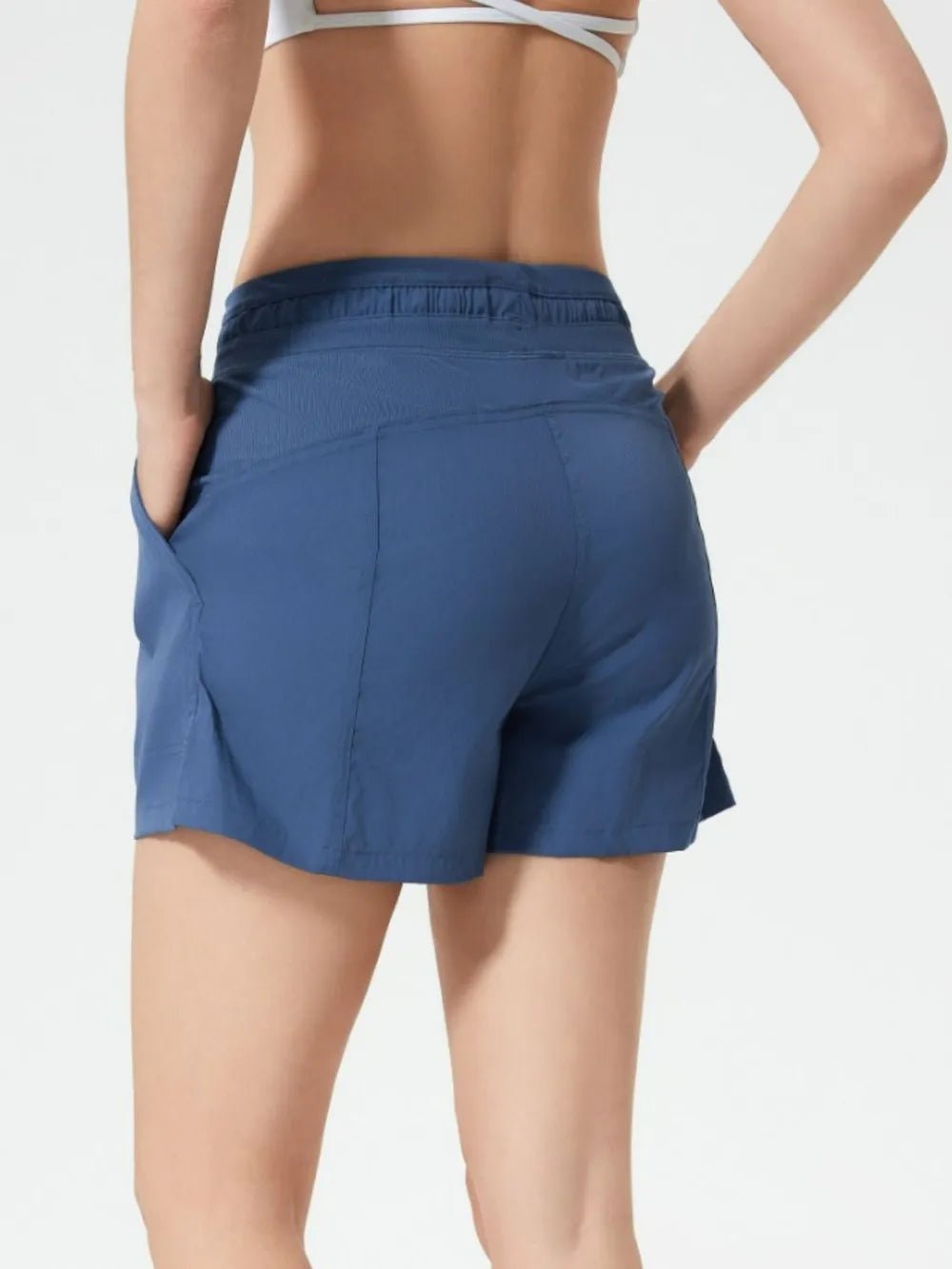 Millennia Drawstring Active Shorts with Pockets - MAD RUFFI