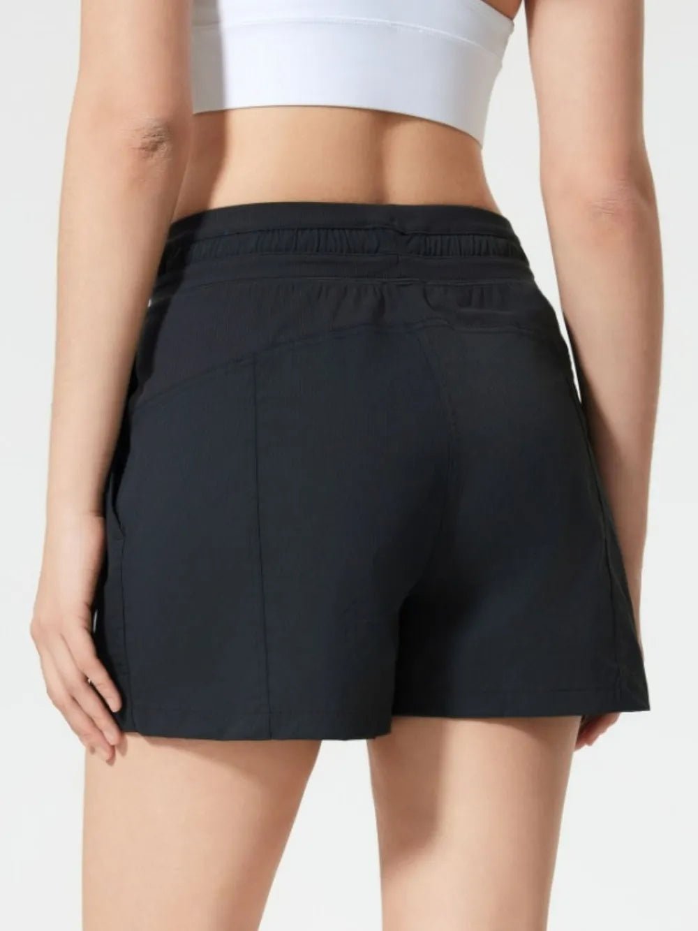 Millennia Drawstring Active Shorts with Pockets - MAD RUFFI