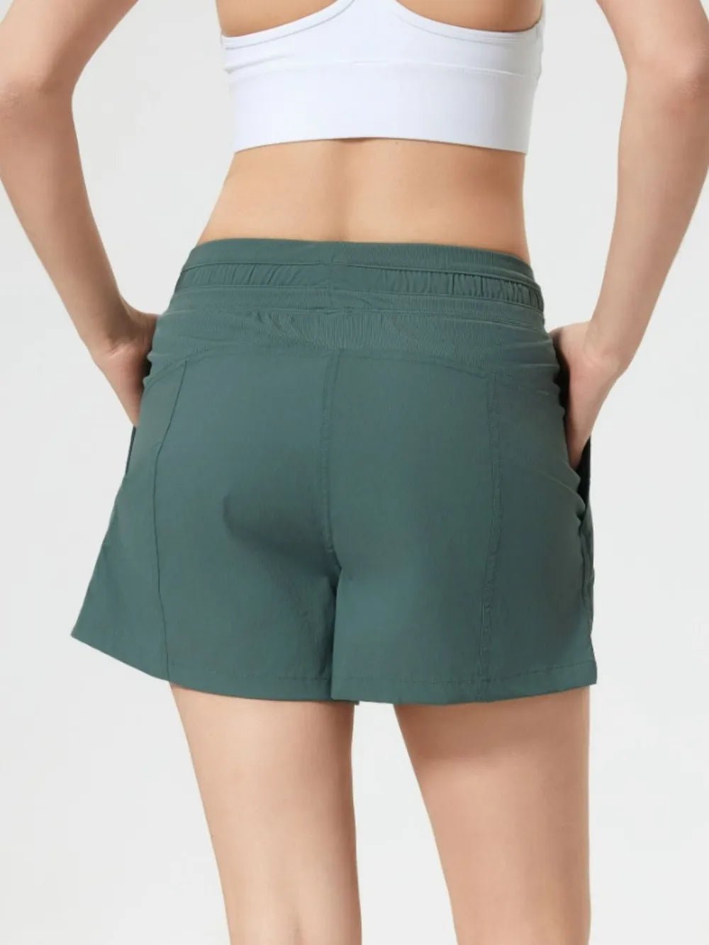 Millennia Drawstring Active Shorts with Pockets - MAD RUFFI