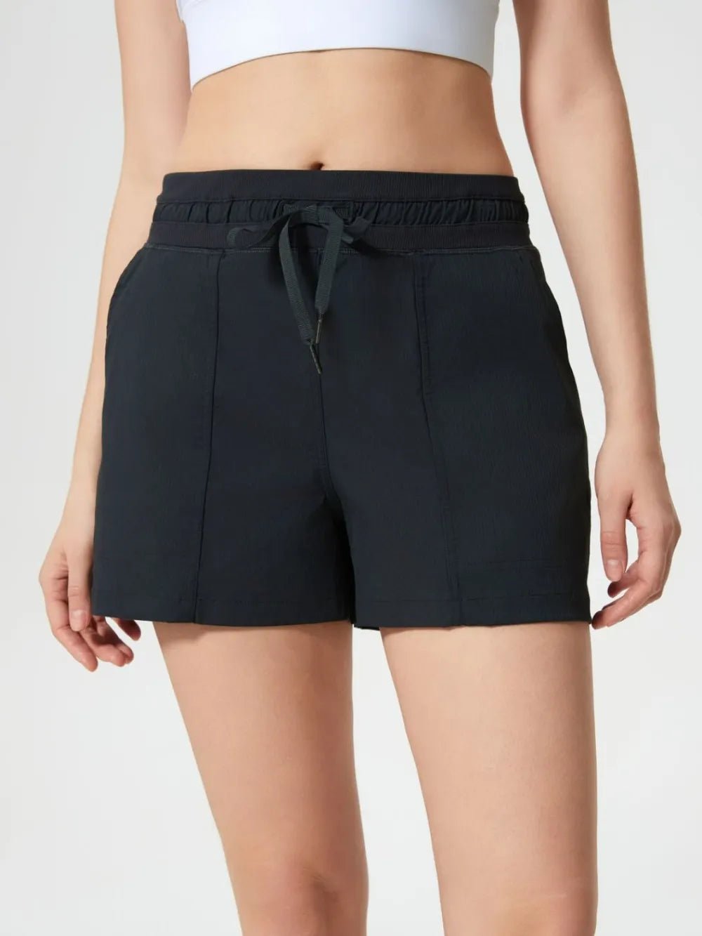 Millennia Drawstring Active Shorts with Pockets - MAD RUFFI
