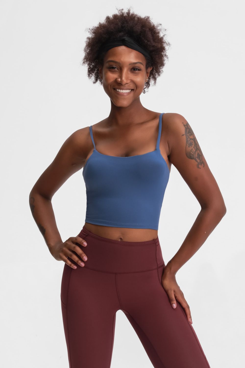 Millennia Feel Like Skin Scoop Neck Sports Cami - MAD RUFFI