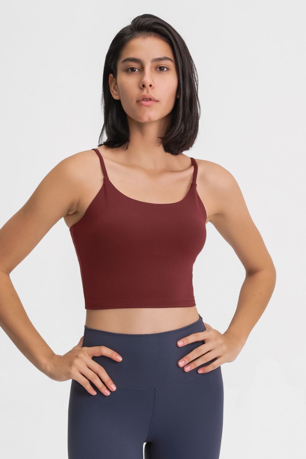 Millennia Feel Like Skin Scoop Neck Sports Cami - MAD RUFFI